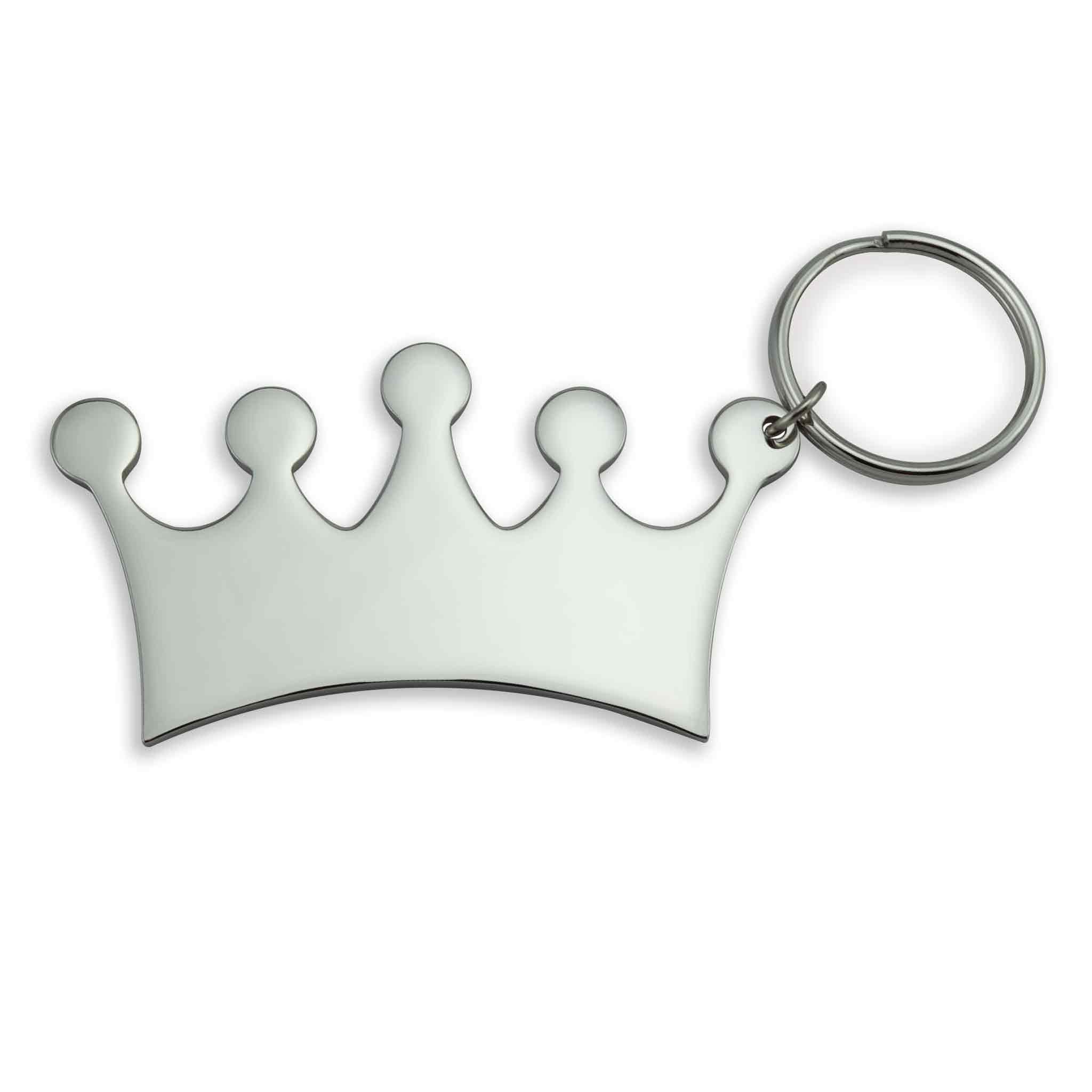 Stainless Steel Engravable Crown Keychain / SBB0288、mySite、dreamappss