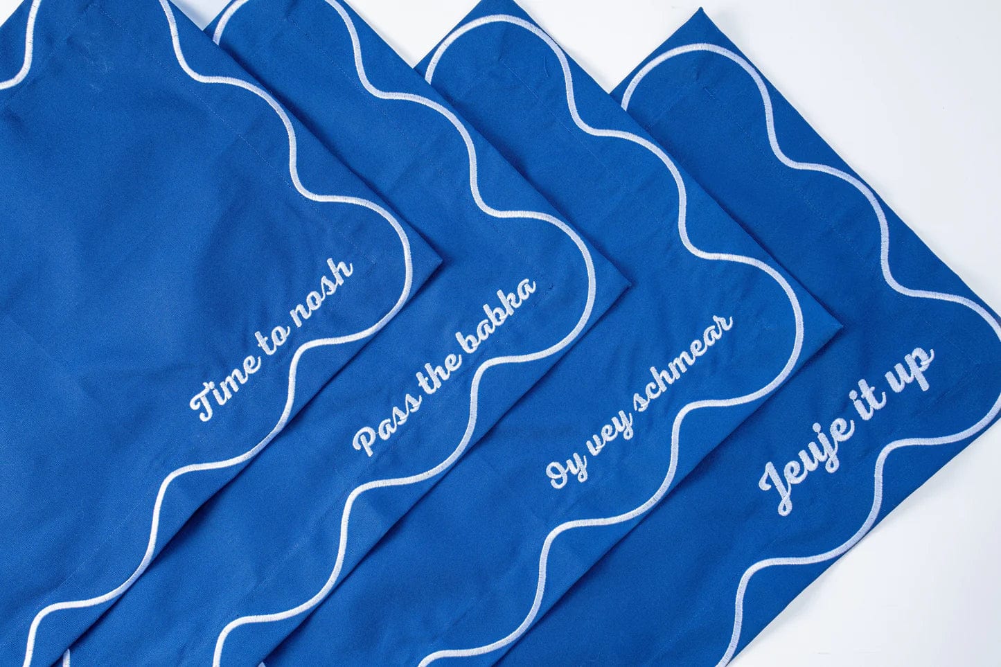 Time to Nosh Placemats - Set of 4 - (Blue or White)、mySite、topwebapps