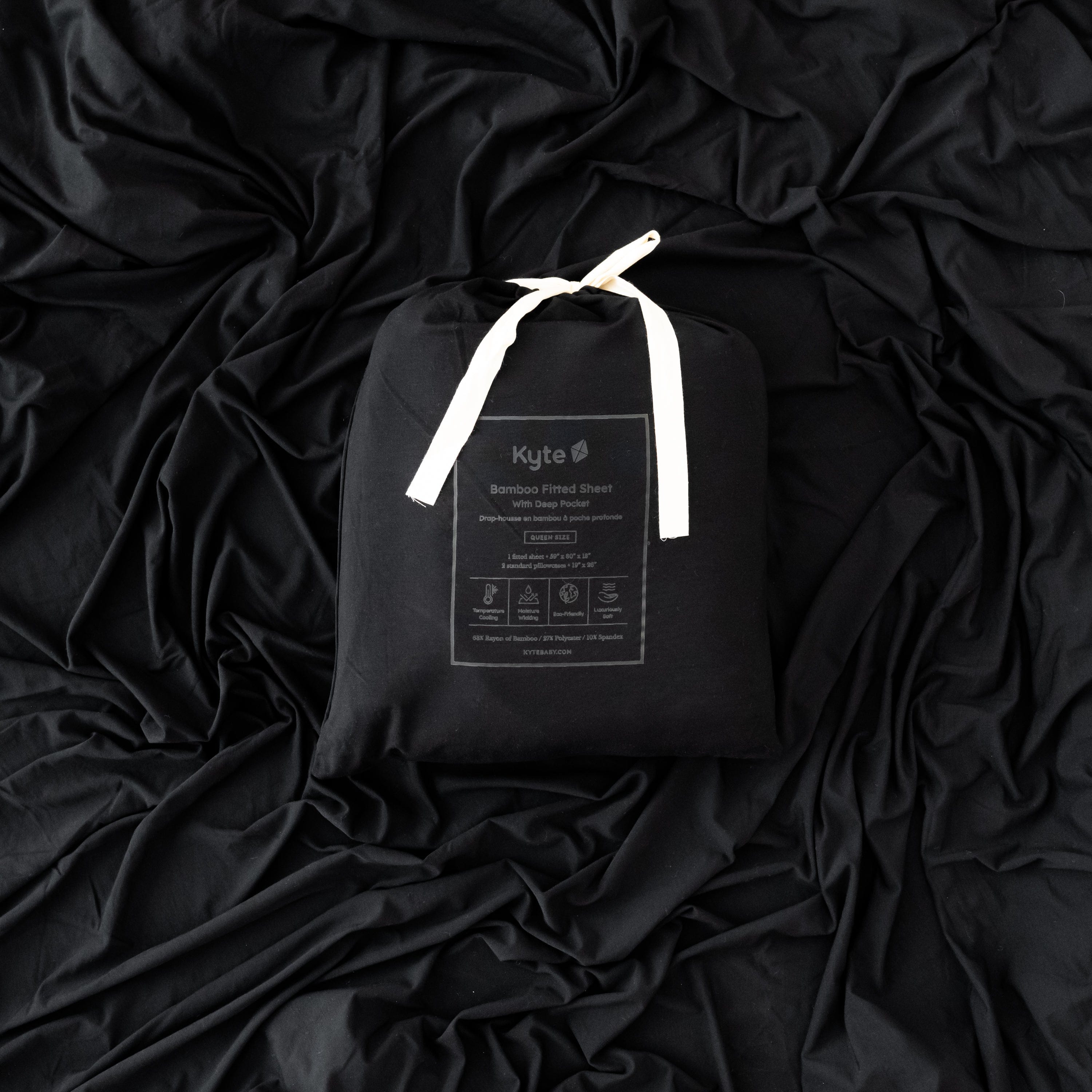  Fitted Sheet with Pillowcases in Midnight、mySite、layawaytickets