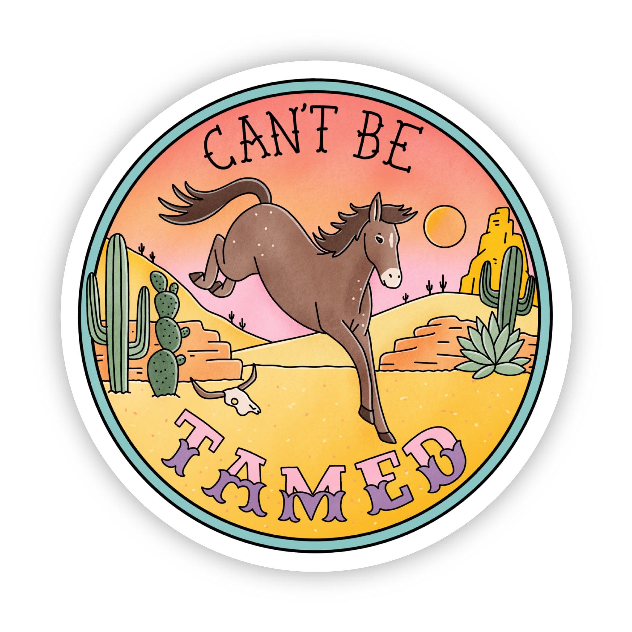  Can't Be Tamed Horse Desser Sticker、mySite、elrpsem3k