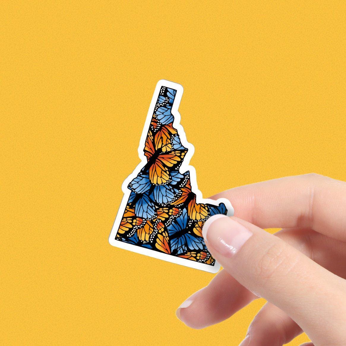  Idaho Butterfly Pattern Sticker、mySite、elrpsem3k