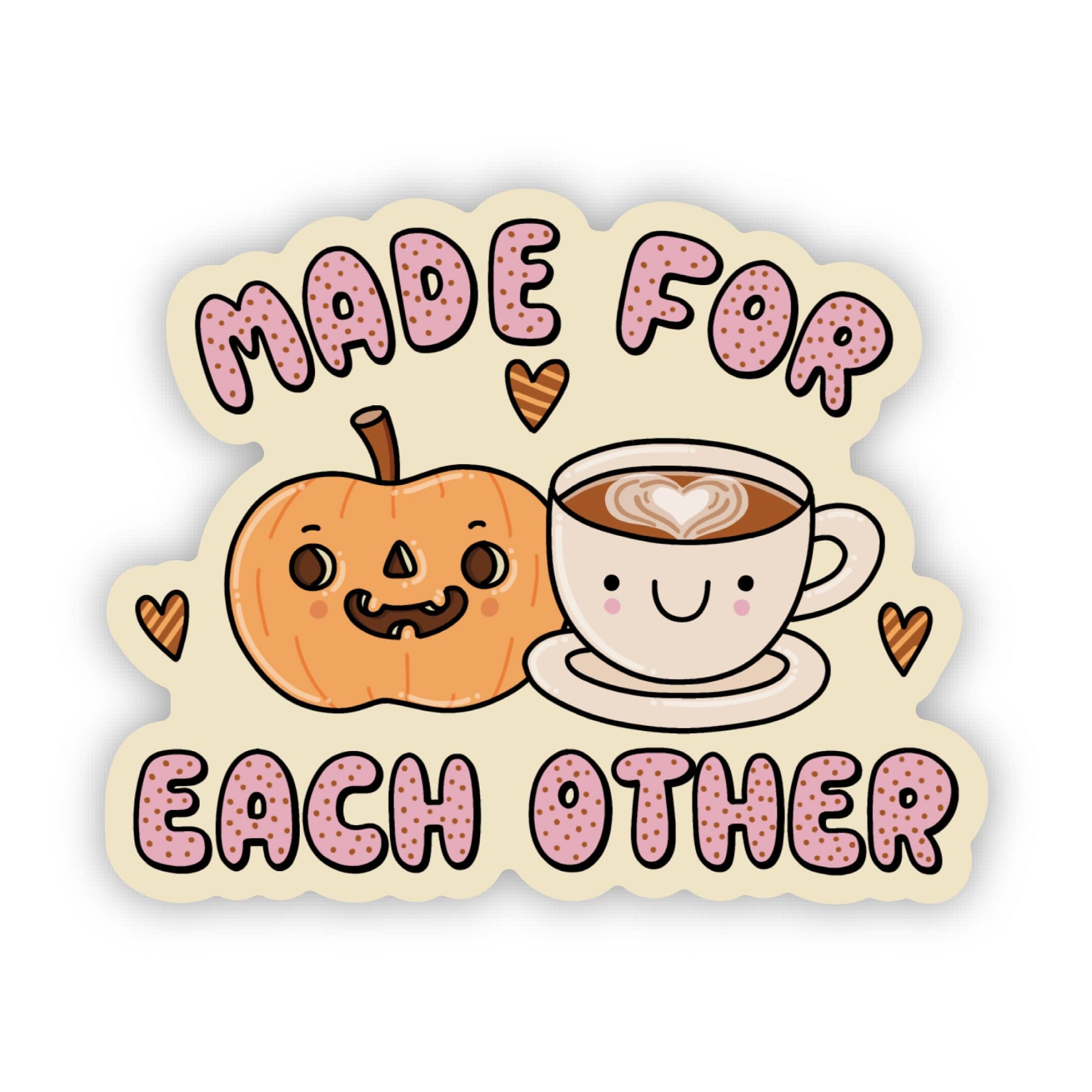  Made For Each Other Pumpkin Spice Latte Sticker、mySite、ghnorth