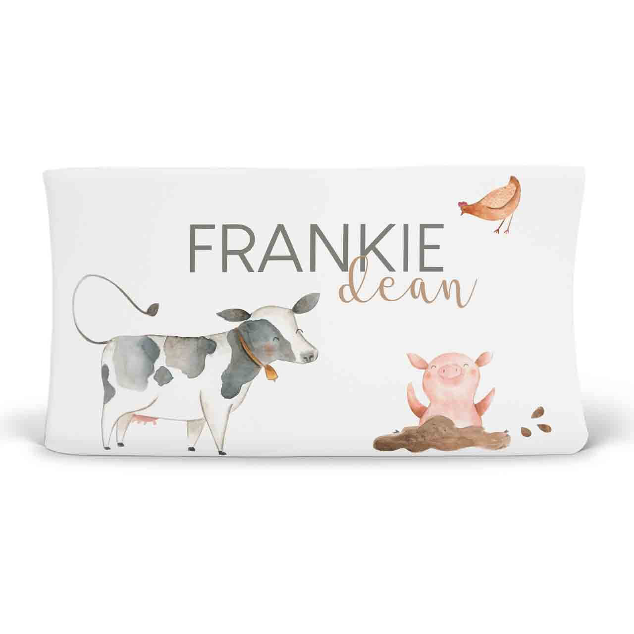  Frankie's Farm Party Personalized Changing Pad Cover、mySite、layawaytickets