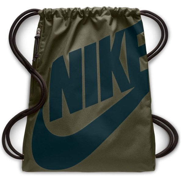 Nike Hertiage Gym Sack Olive Canvas/Midnight Spruce、mySite、noshort