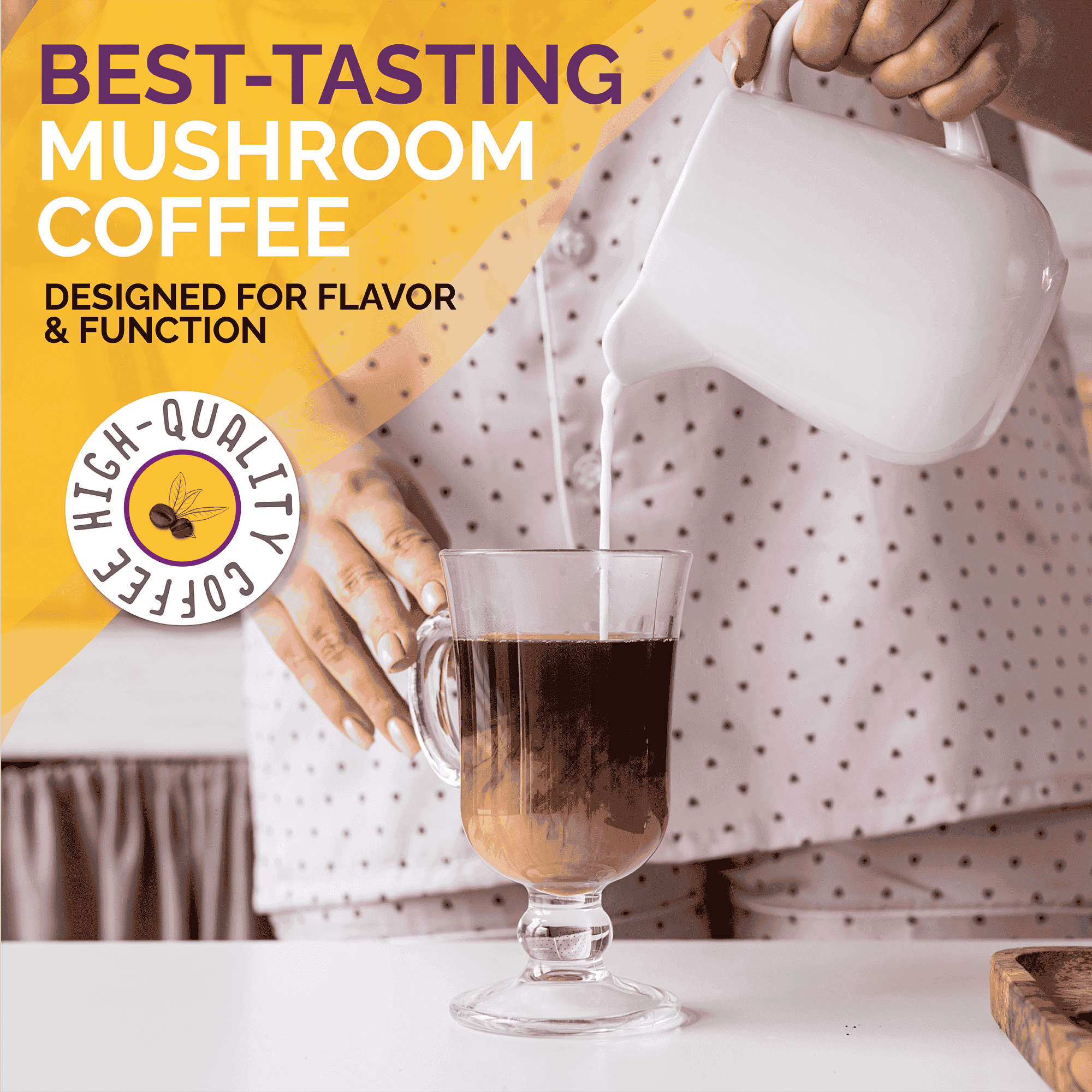 Medium Roast Mushroom Coffee | Super Brain Blend | 6 Nootropics、mySite、gigharbornorthrealestate