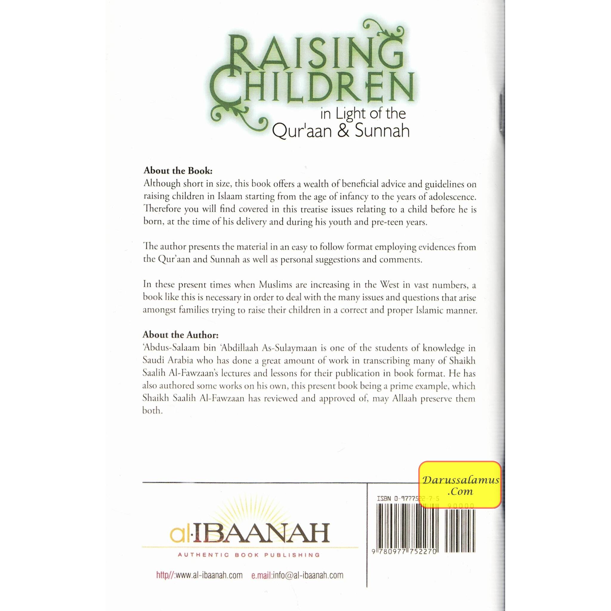 Raising Children in Light of the Quran and Sunnah By Abdus Salaam bin Abdillaah As Sulaymaan、mySite、topwebapps