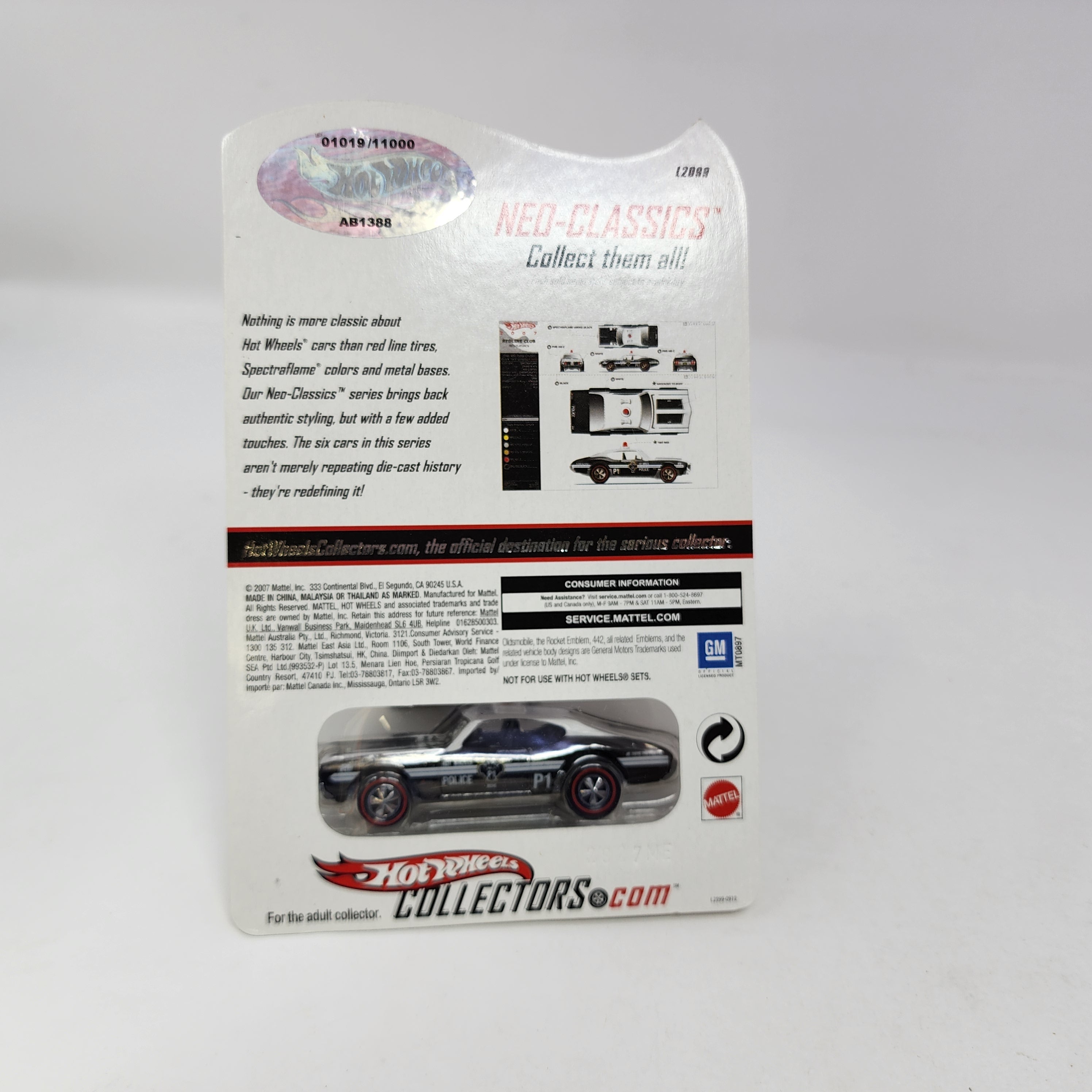 Olds 442 Police Cruiser Series 6 * Hot Wheels Red Line Club RLC Neo-Classics、mySite、hgirdovlk