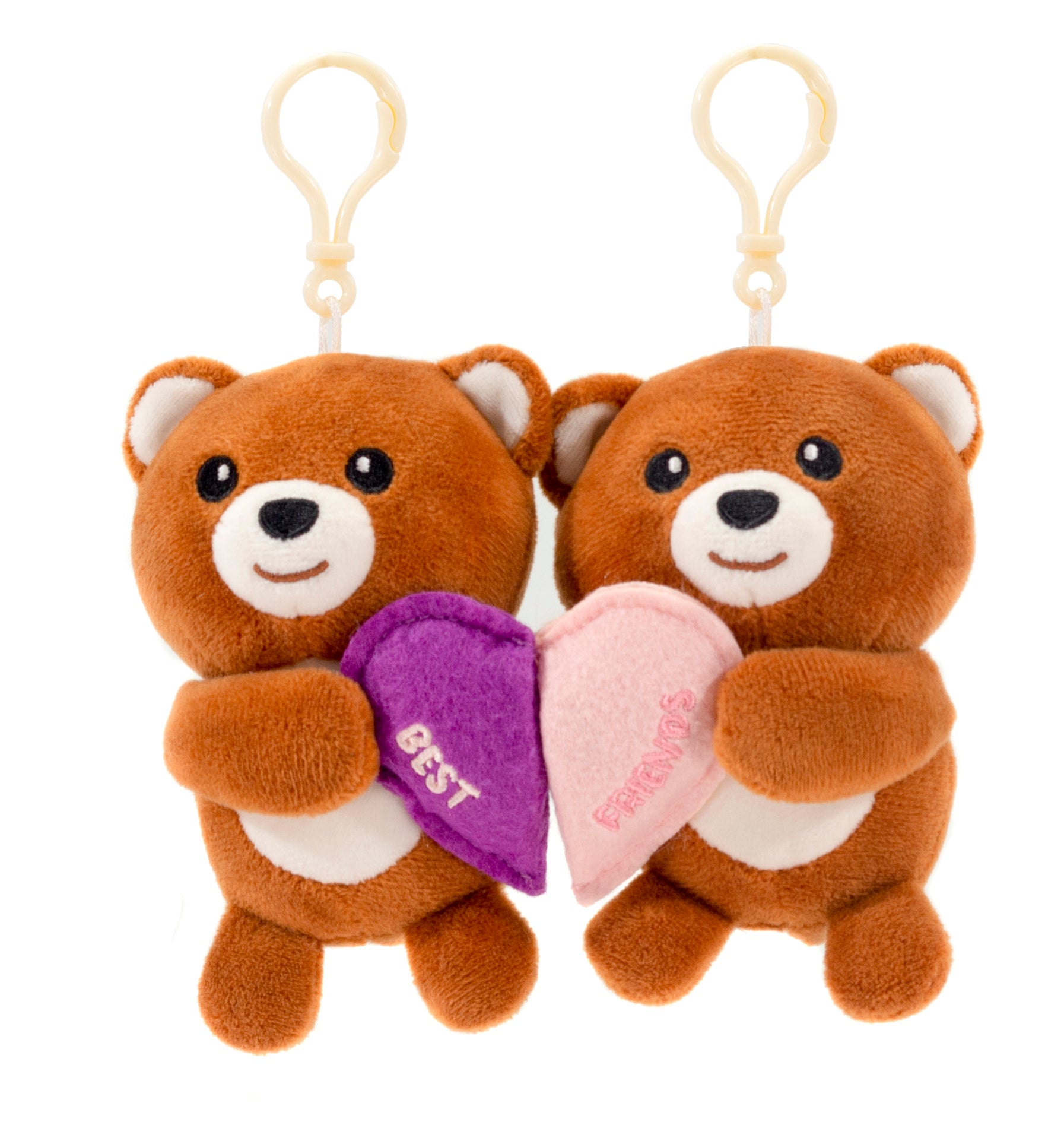 Besties Brown Bears with Magnet Heart 5.5IN、mySite、g9winljtr