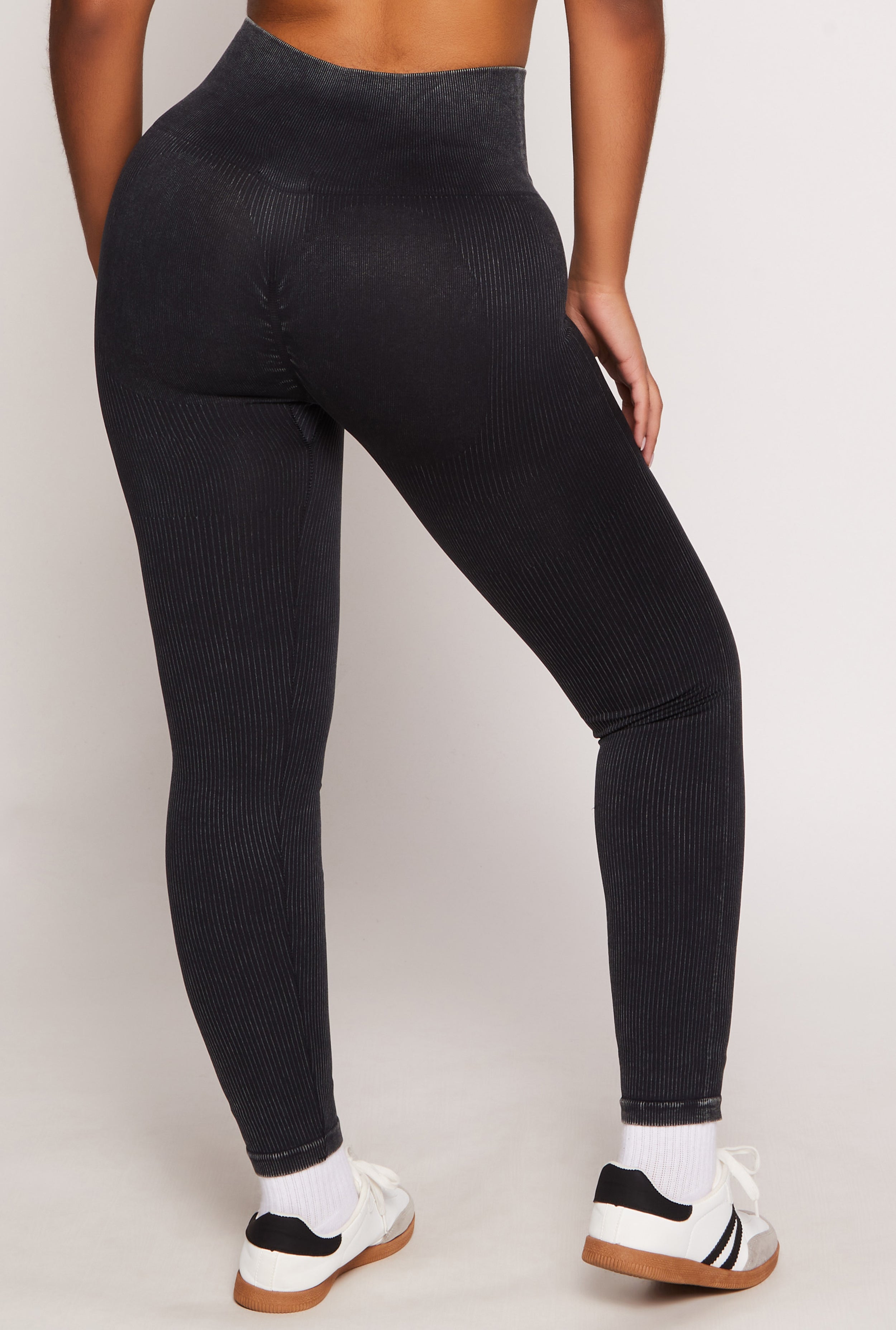 Daisy Ribbed Knit High Waist Leggings、mySite、camillekostekn