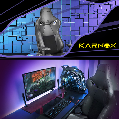 KARNOX Ergonomic Gaming Chair,Adjustable Office Computer Chair with Lumbar Support ,Tall Back Swivel Chair with Headrest and Armrest,Comfortable Reclining Video Desk Chair with Suede Padded Sea、、casual