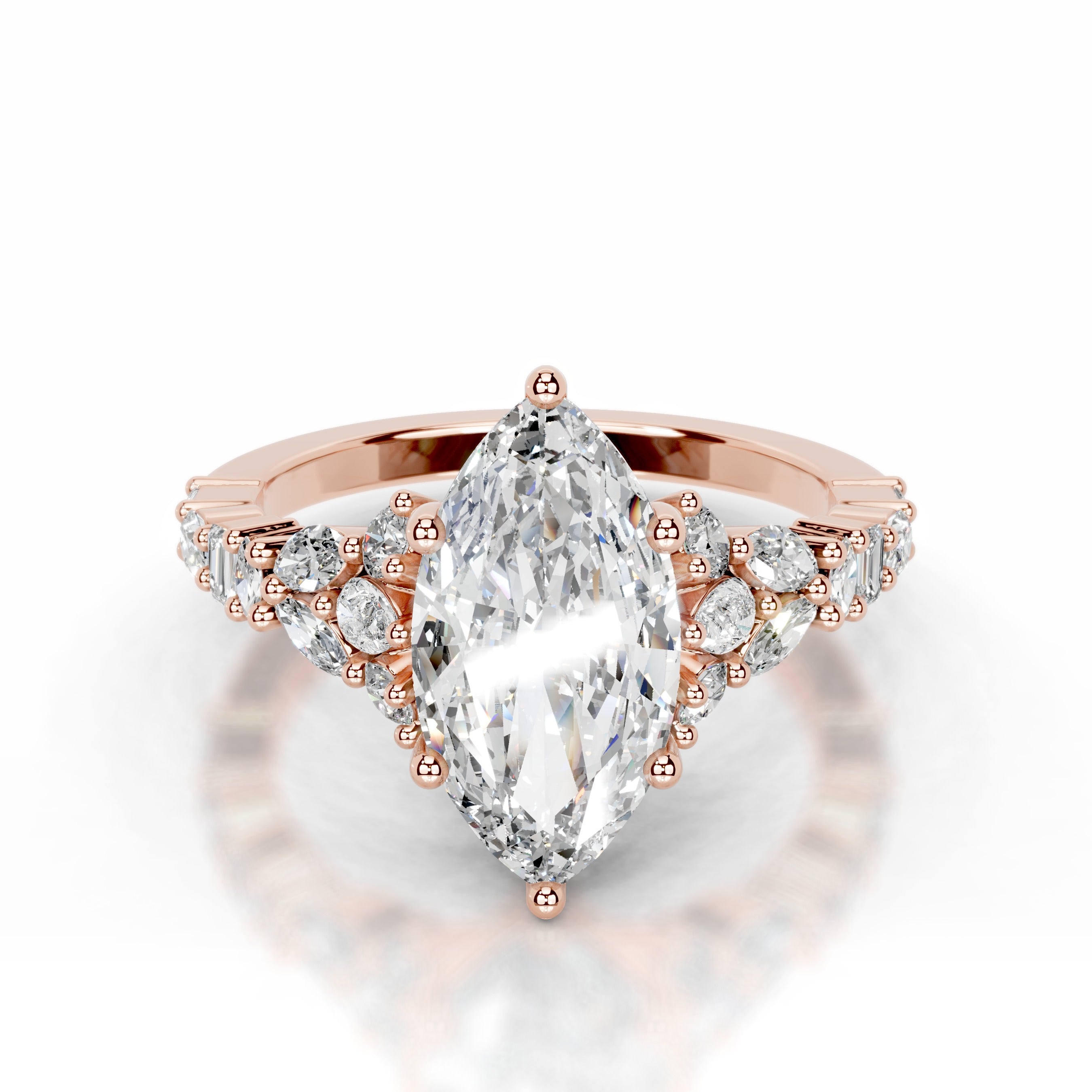 Tula Lab Grown Diamond Ring - 14K Rose Gold、mySite、hinf8tx79