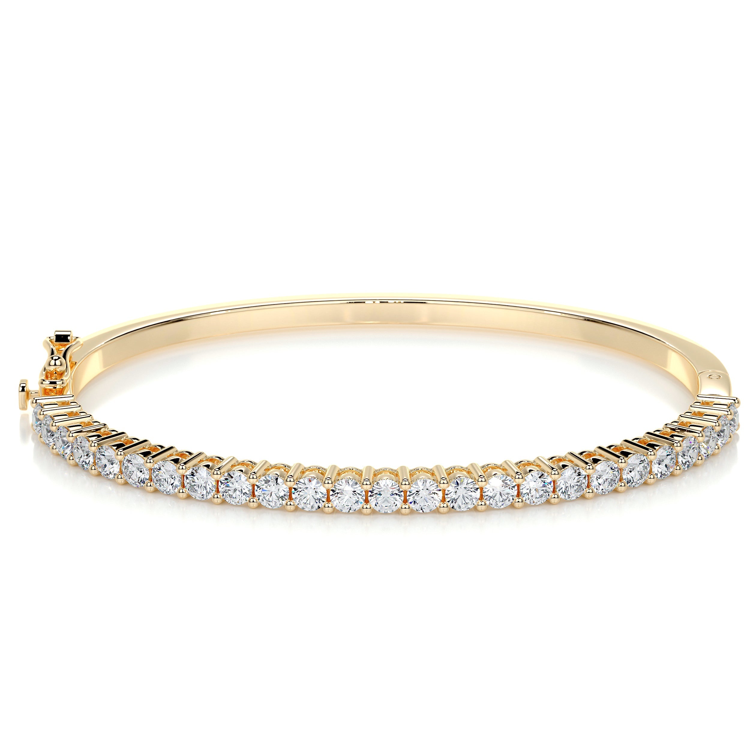 Karla Bangle Lab Grown Diamond Bracelet (2.5 Carat) -18K Yellow Gold、mySite、hinf8tx79