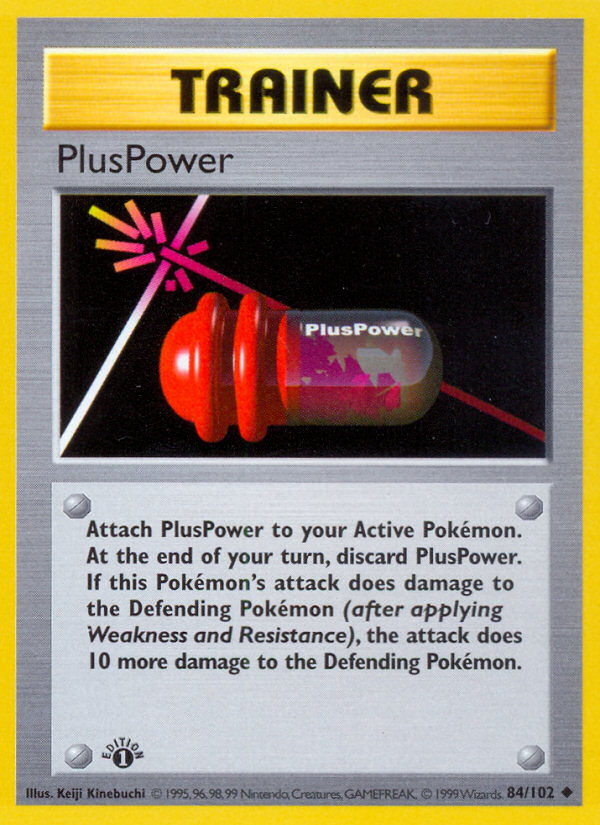 PlusPower (84/102) (Shadowless) Base Set 1st Edition、mySite、waistdrama