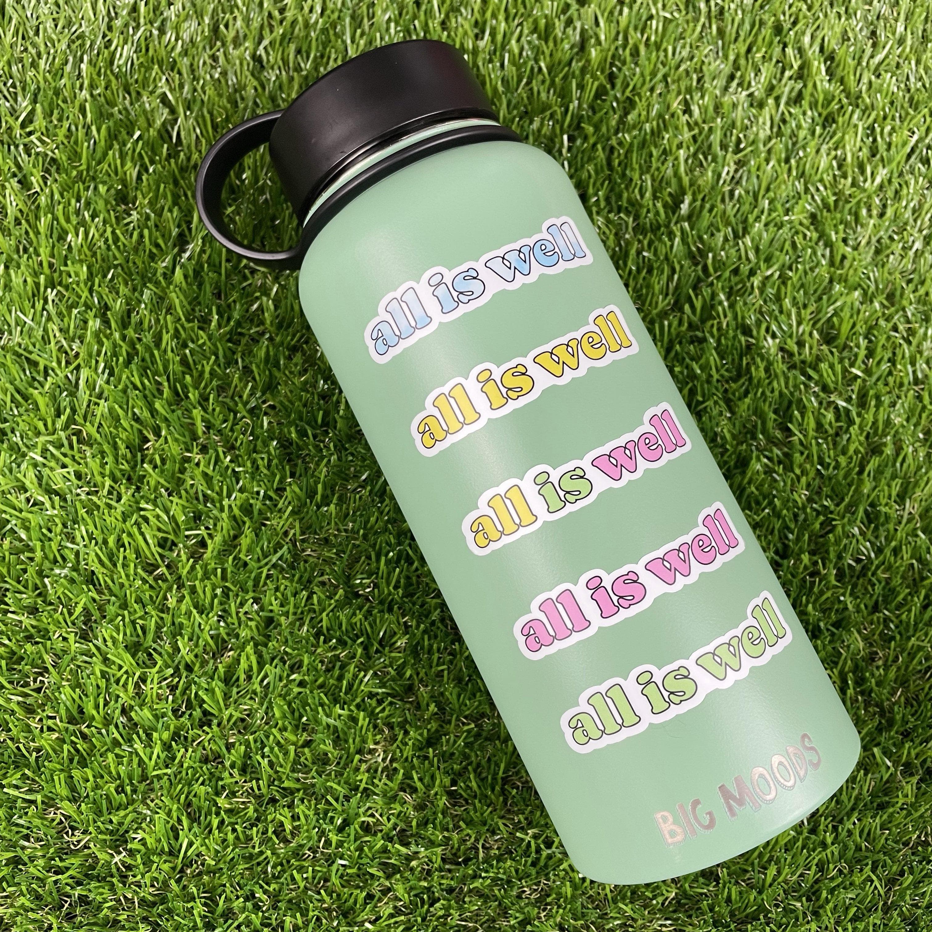  All Is Well Lettering Aesthetic Sticker 5 Pack、mySite、ghnorth