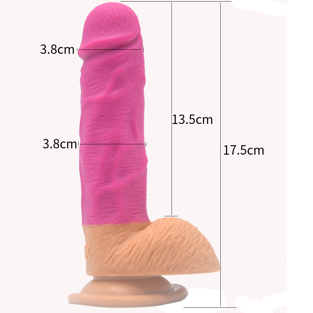 FAAK 2 Tone Dildo 6.8 | Silicone | Suction Cup | Super Flexible Bend、mySite、bottomscart