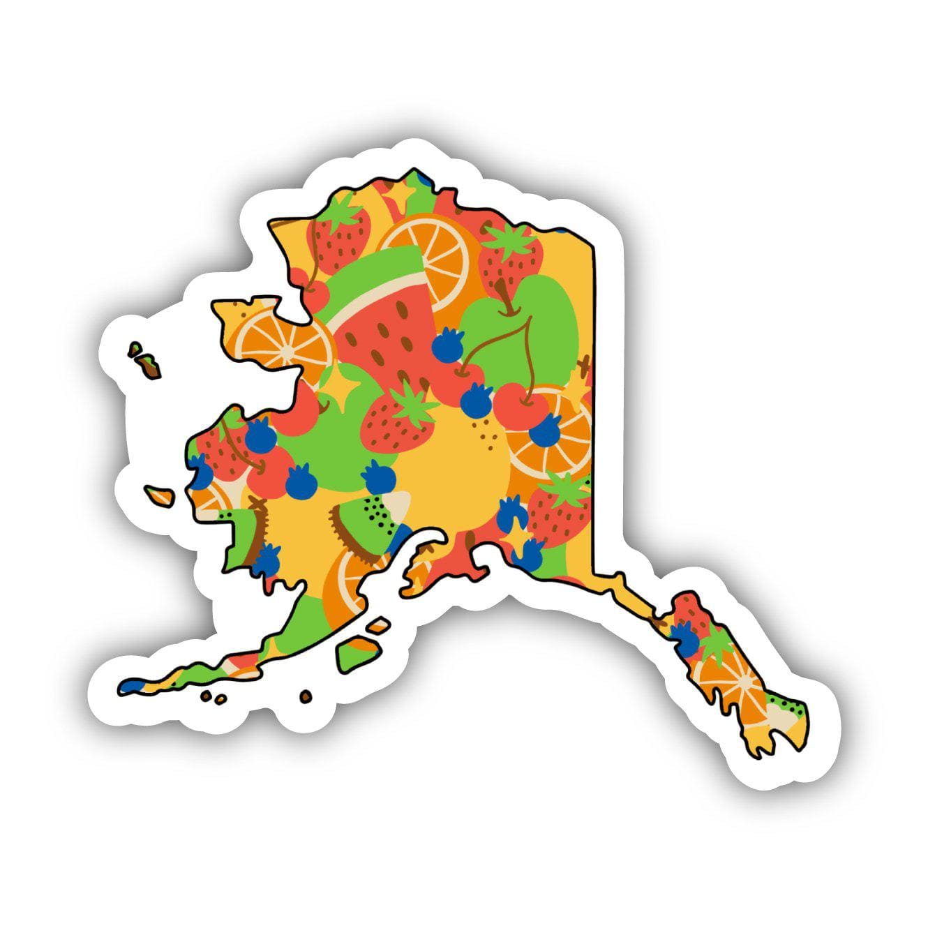  Alaska Fruit Pattern Sticker、mySite、elrpsem3k