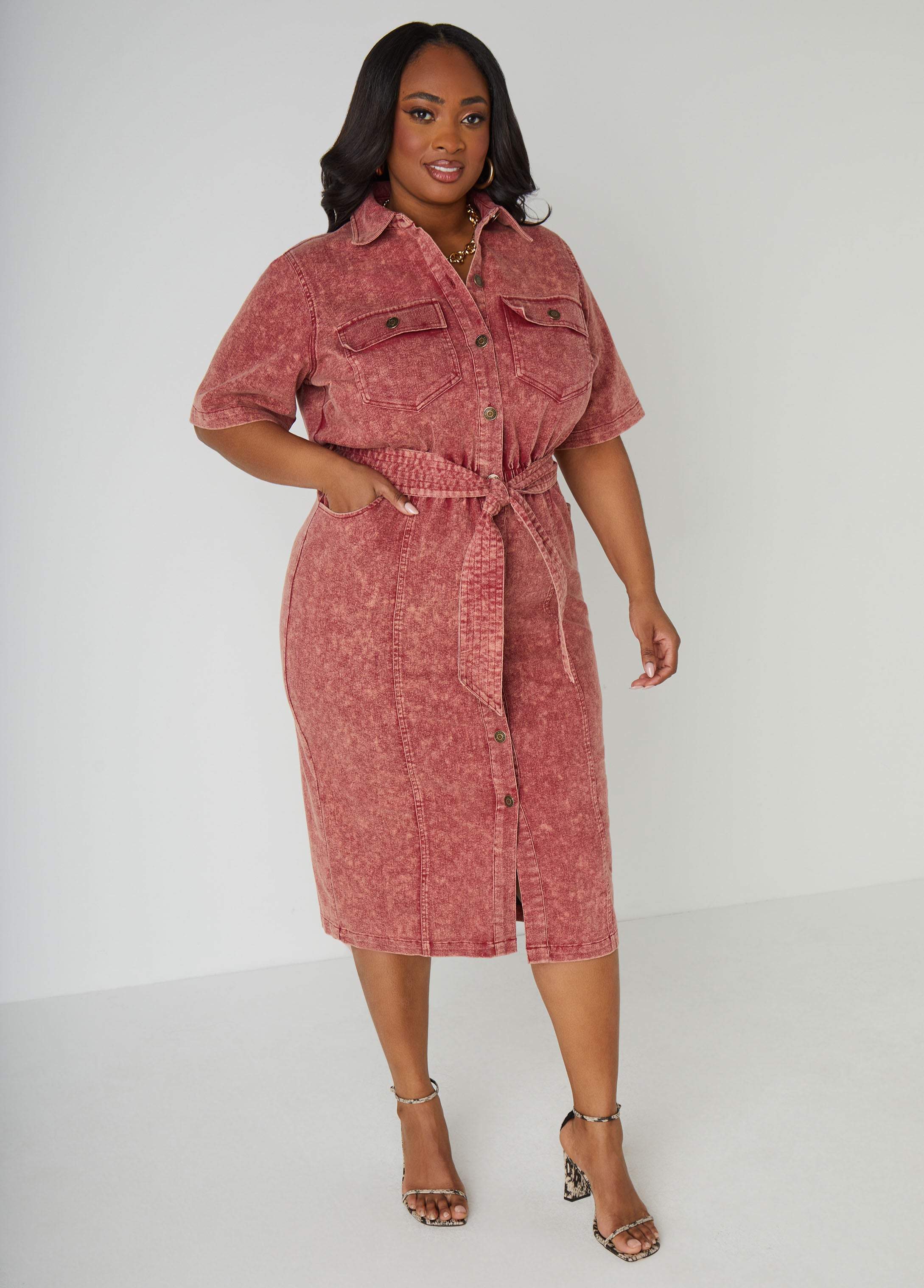 Stonewash Denim Shirtdress、mySite、bengalsvssteelers