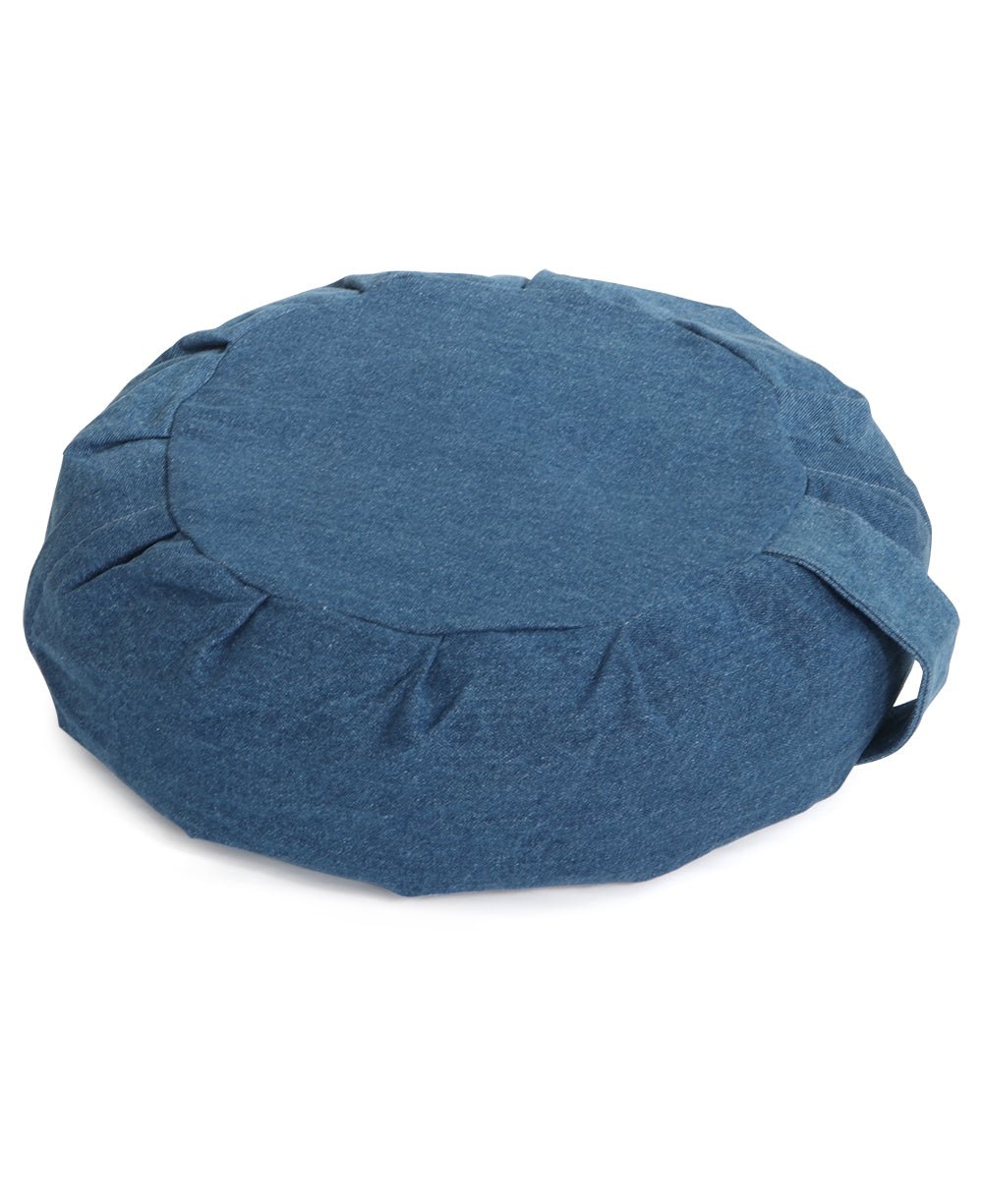 Classic Blue Denim Meditation Zafu Cushion、mySite、topwebapps