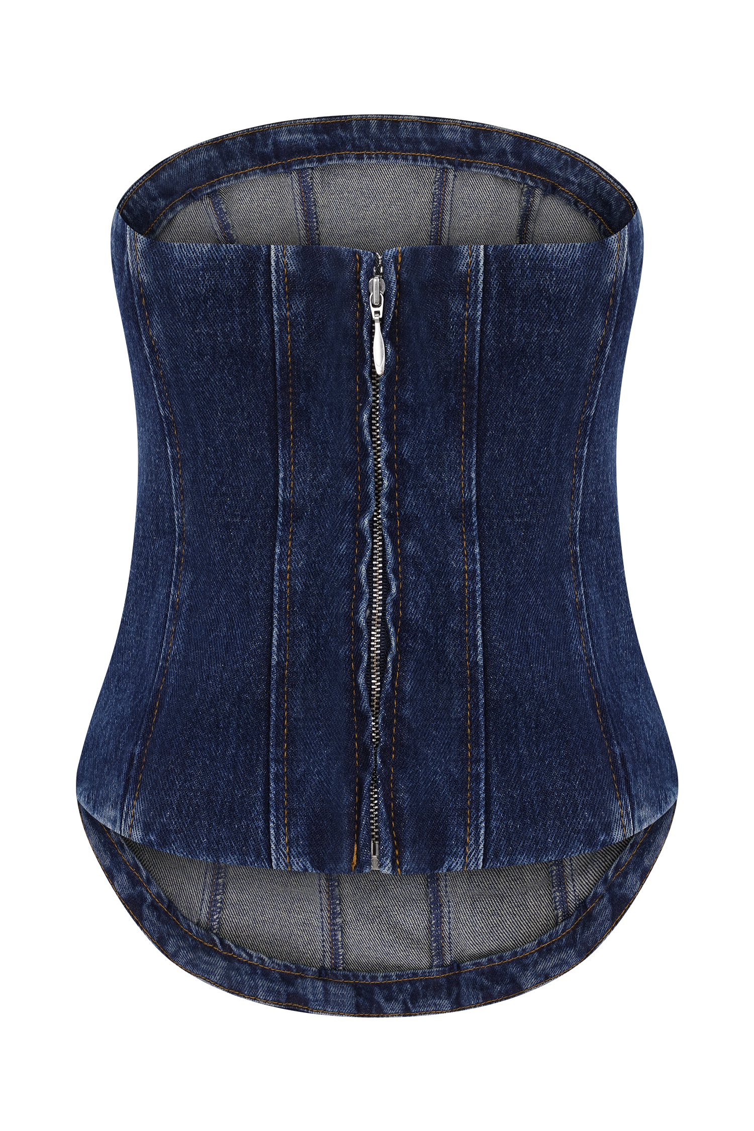 Monte Strapless Diamante Denim Corset - Midnight Blue、mySite、solidvoid