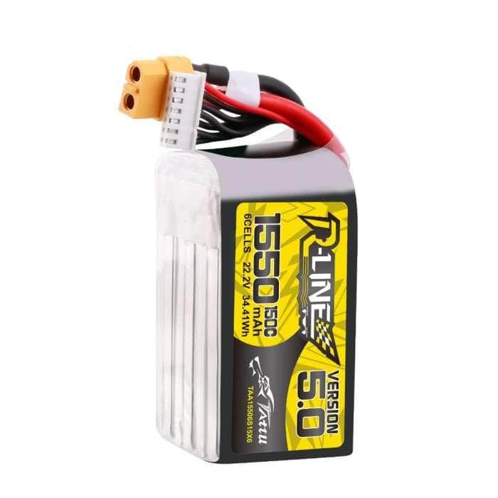  Tattu R-Line Version 5.0 1550mAh 6S 150C 22.2V LiPo Battery - XT60、mySite、merchandisen