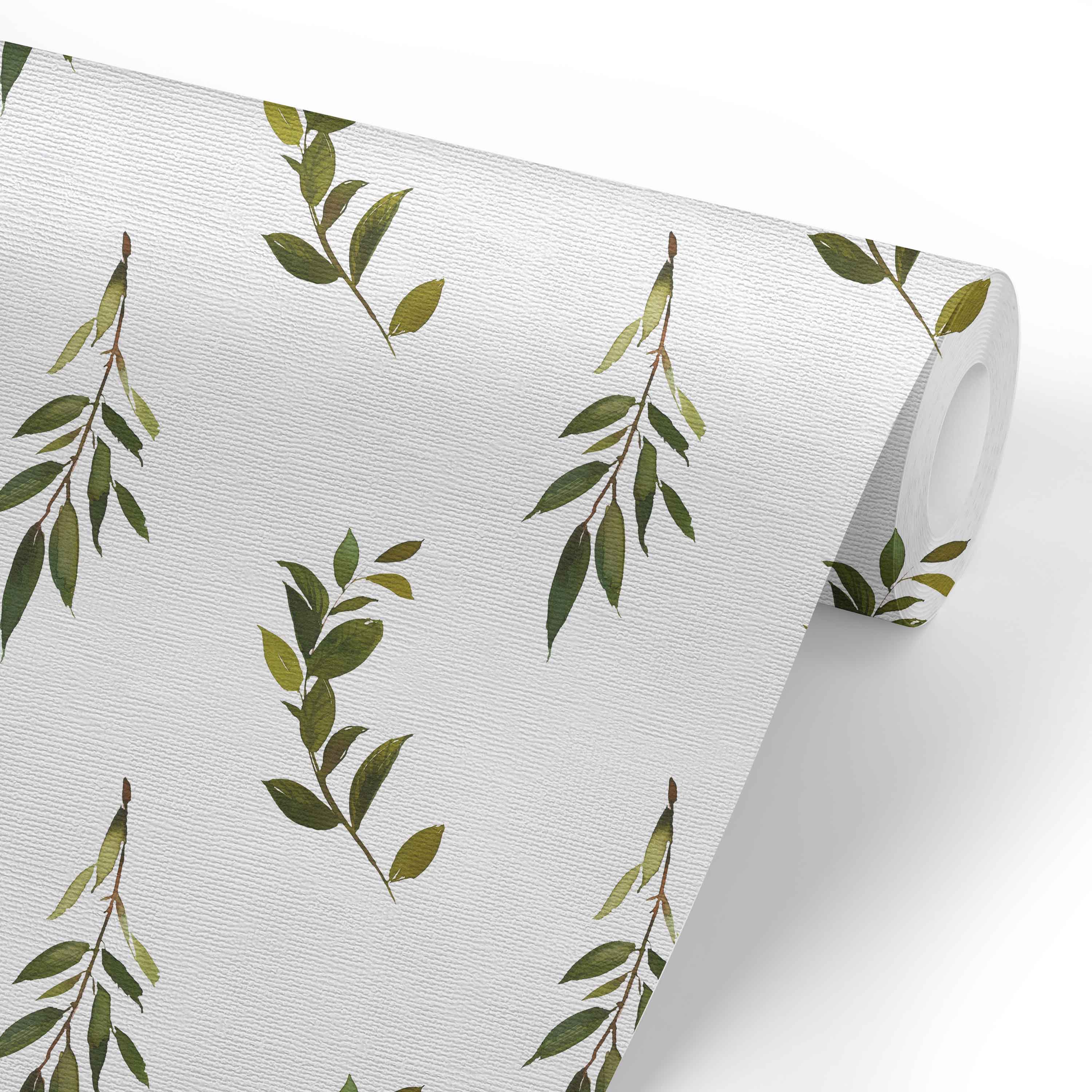  Olive Leaf Farmhouse Removable Wallpaper、mySite、layawaytickets