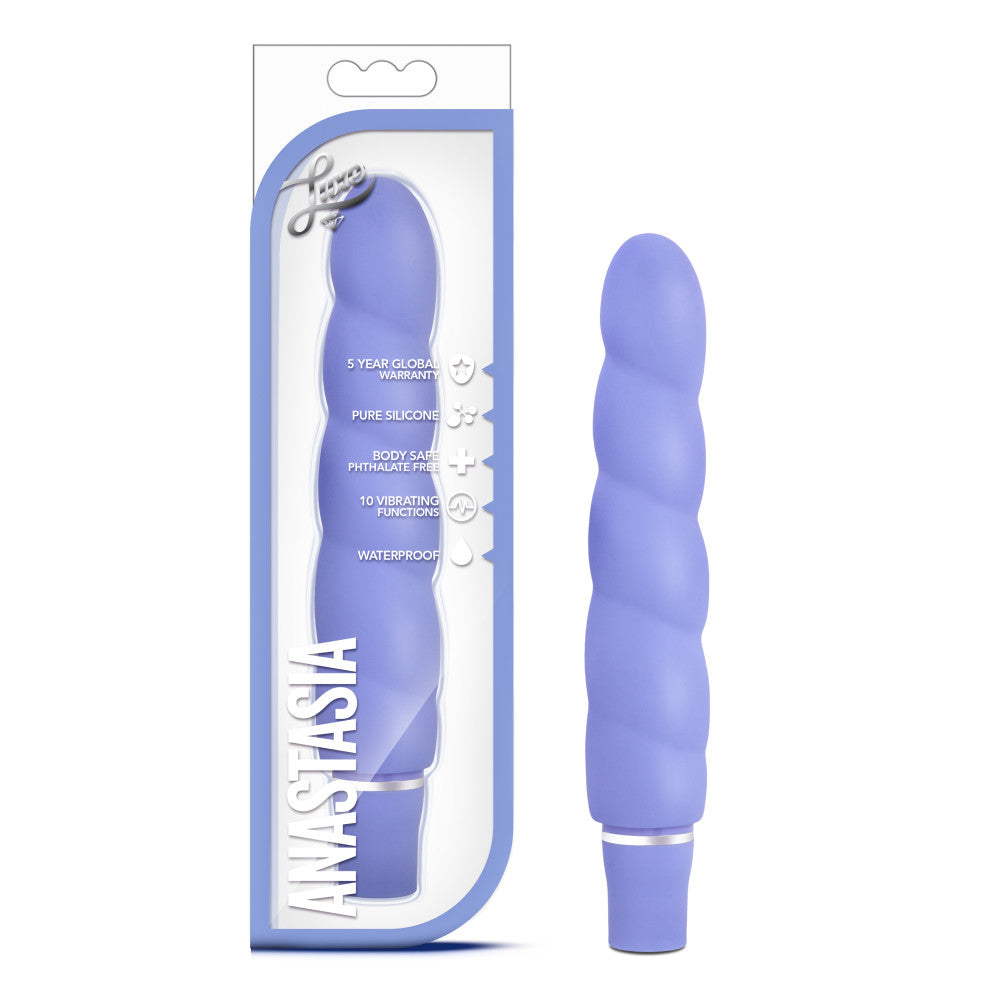 Luxe By Blush® | Anastasia Periwinkle 6.5-Inch Vibrator、mySite、bottomscart