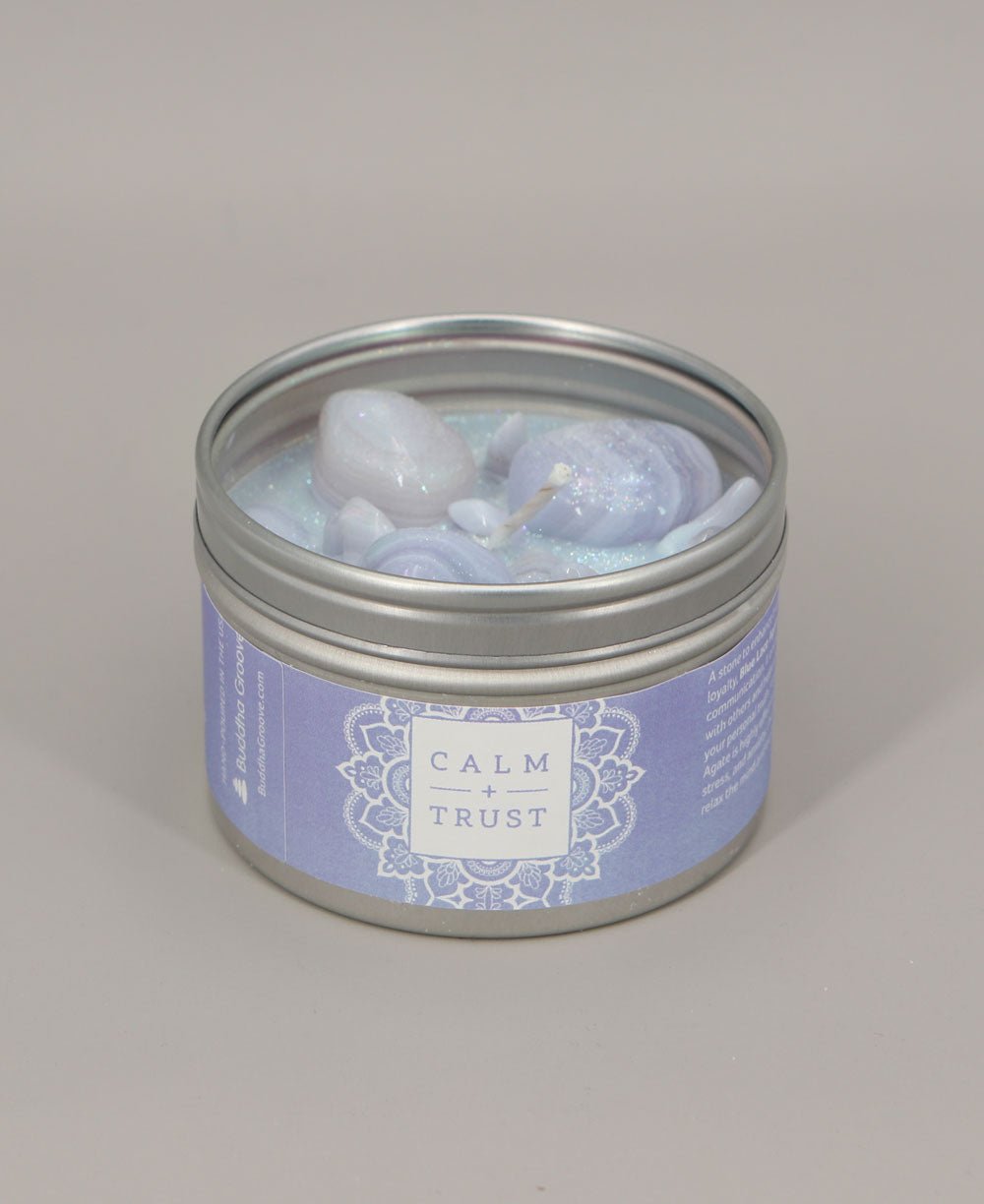 Blue Lace Agate Gemstone Aromatherapy Candle for Calm、mySite、topwebapps