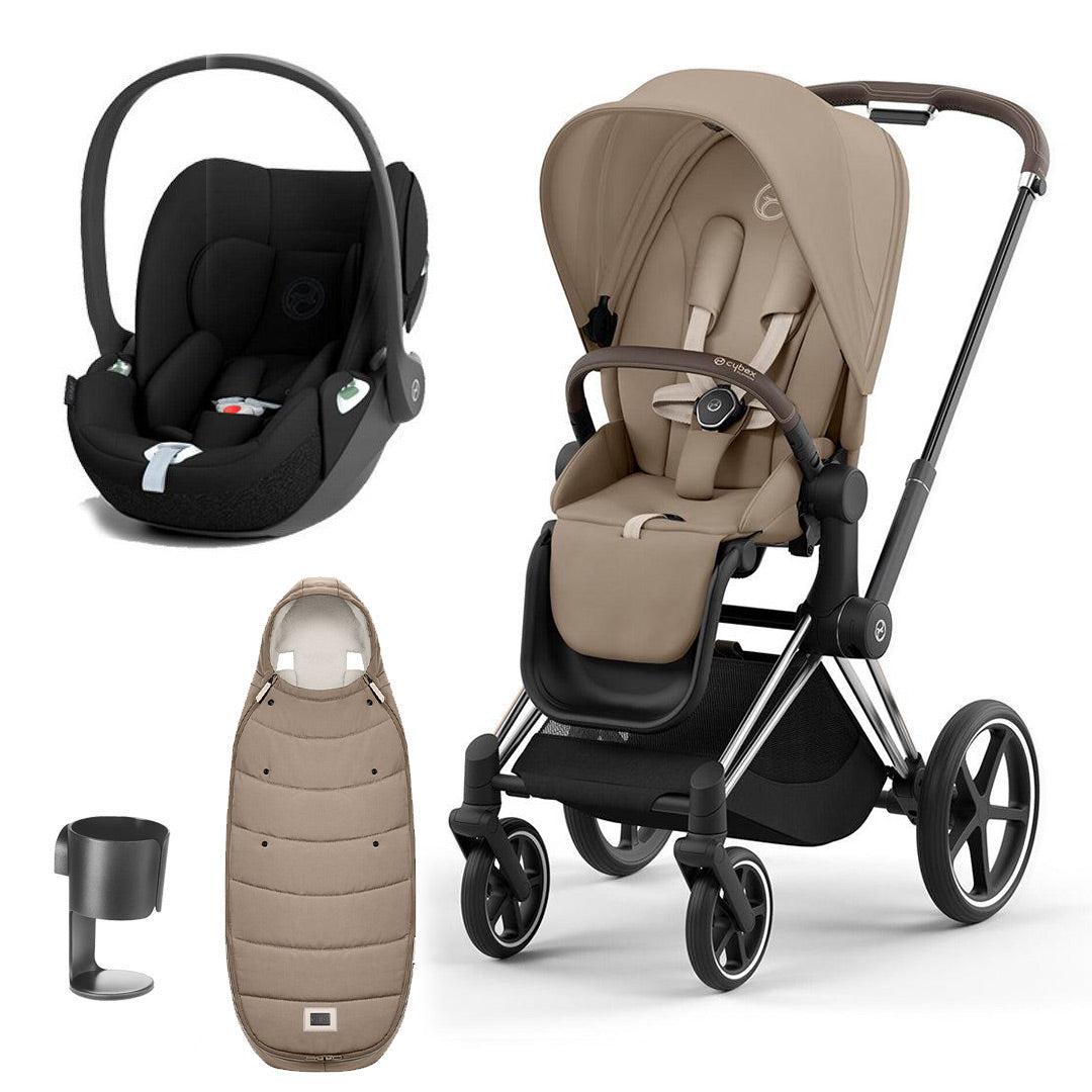  CYBEX Priam Cloud T Ultimate Travel System - Cozy Beige/Black、mySite、merchandisen