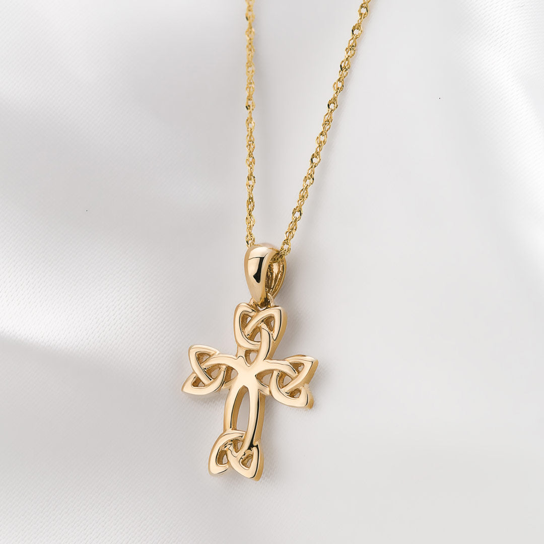  10K Gold Celtic Cross Pendant