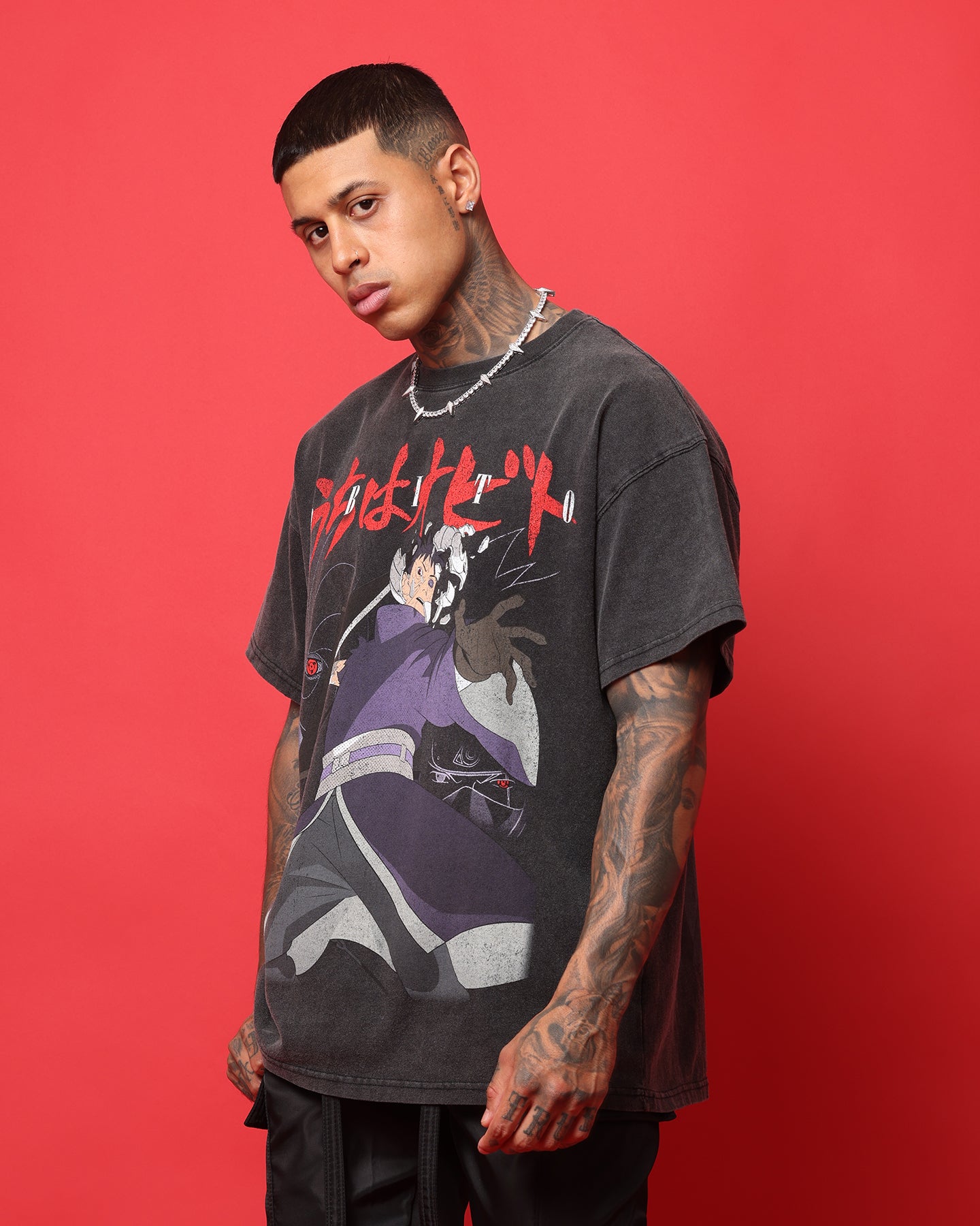 Goat Crew X Naruto Obito Heavyweight Vintage T-Shirt Vintage Black、mySite、zt4zffjzw