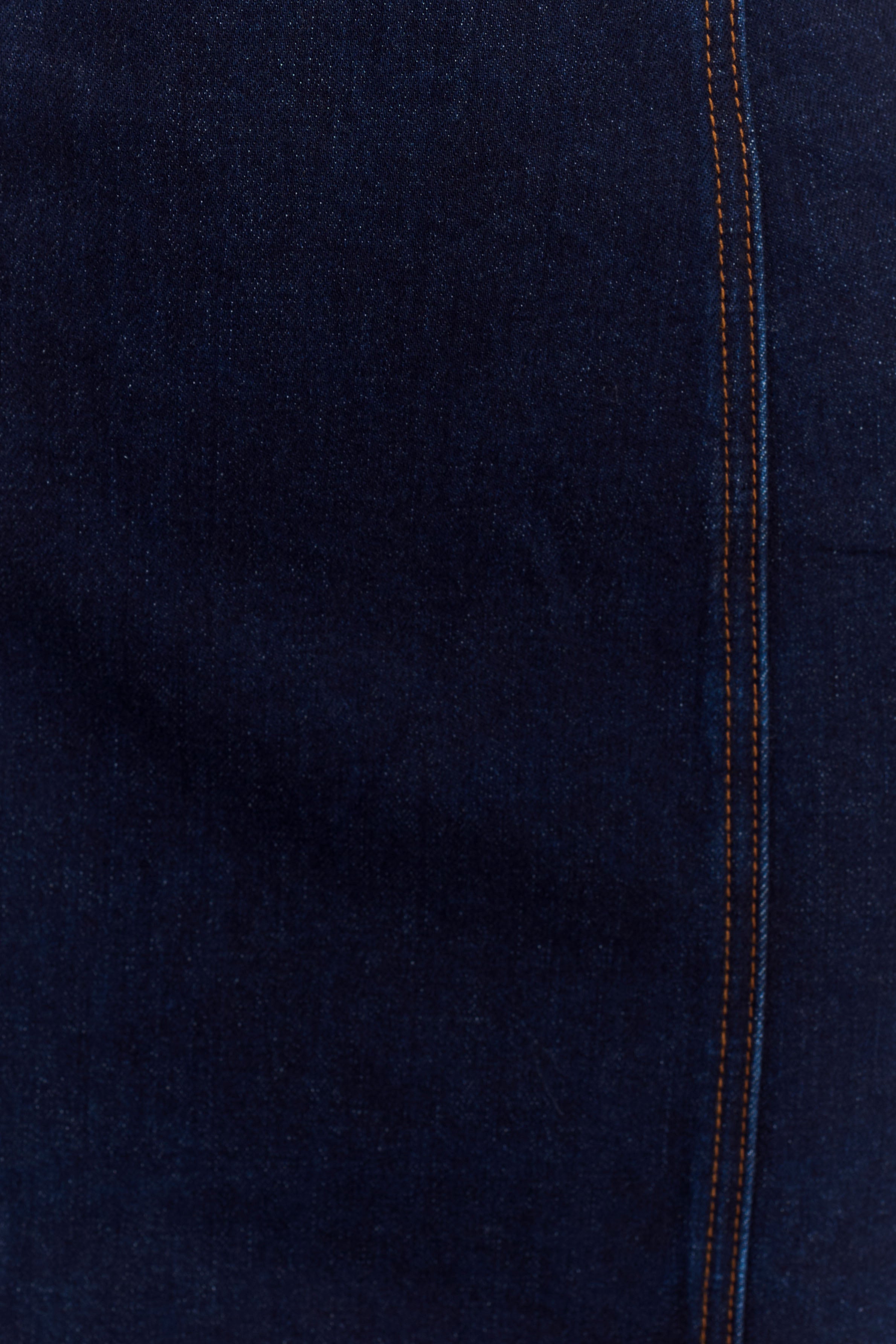 Raesha Frill Denim Mini Dress - Indigo Blue、mySite、solidvoid