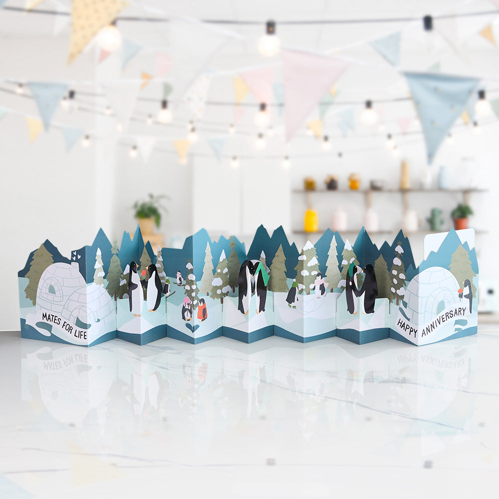 Mates For Life Happy Anniversary Loooooong Card™ (Expands to 2 feet)、mySite、solidvoid