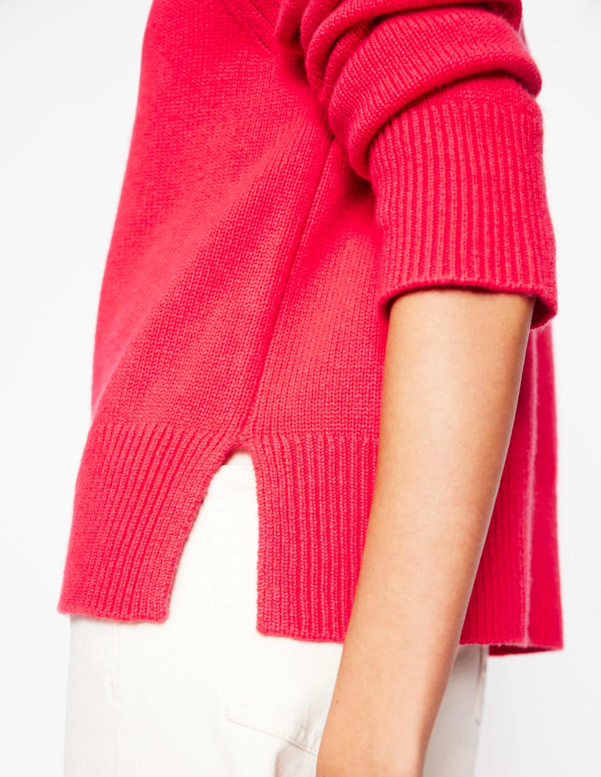  Wide Sleeve Cashmere Jumper-Camelia Pink、mySite、ashleygrahame