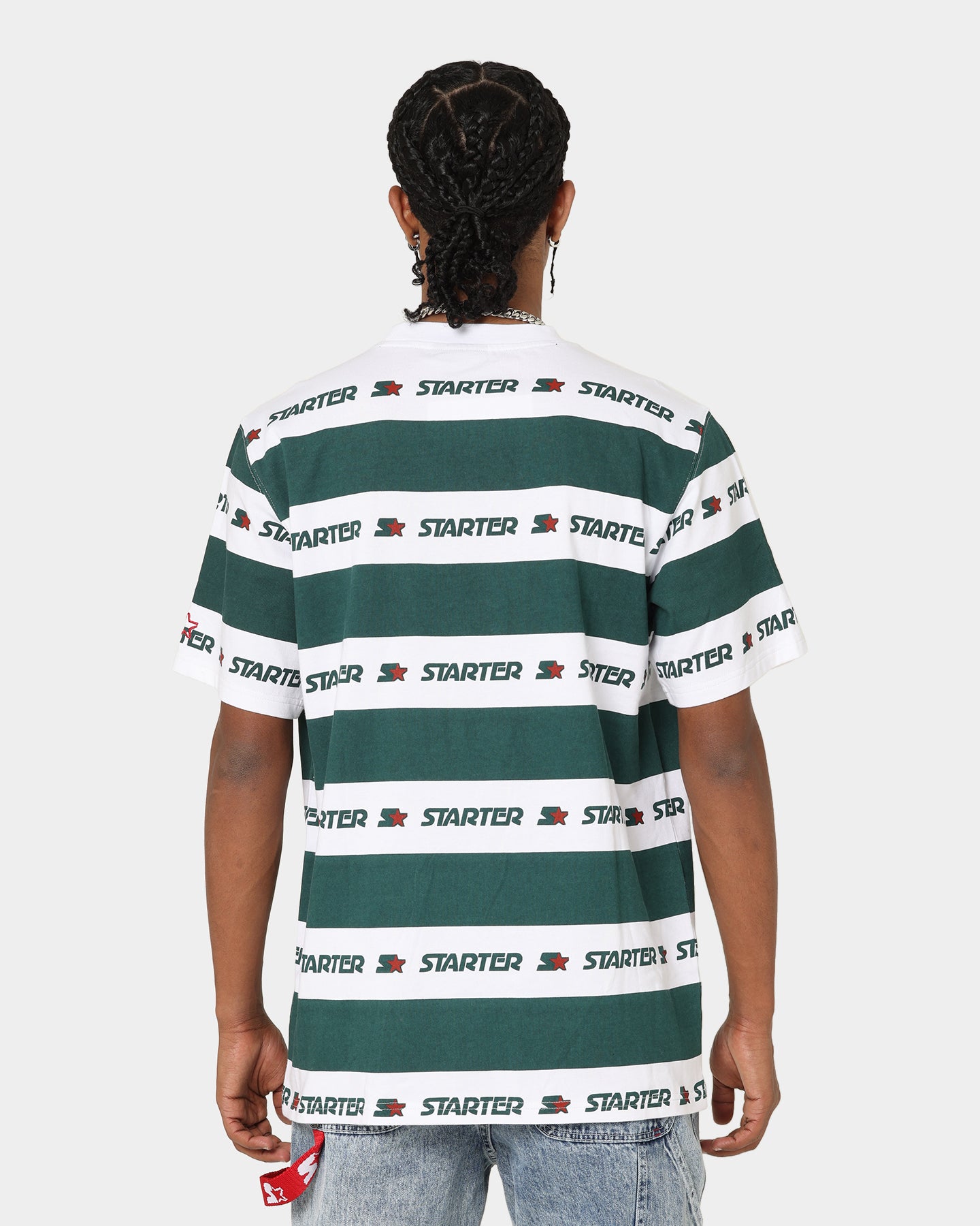 Starter LFS Stripe T-Shirt Green/White、mySite、zt4zffjzw