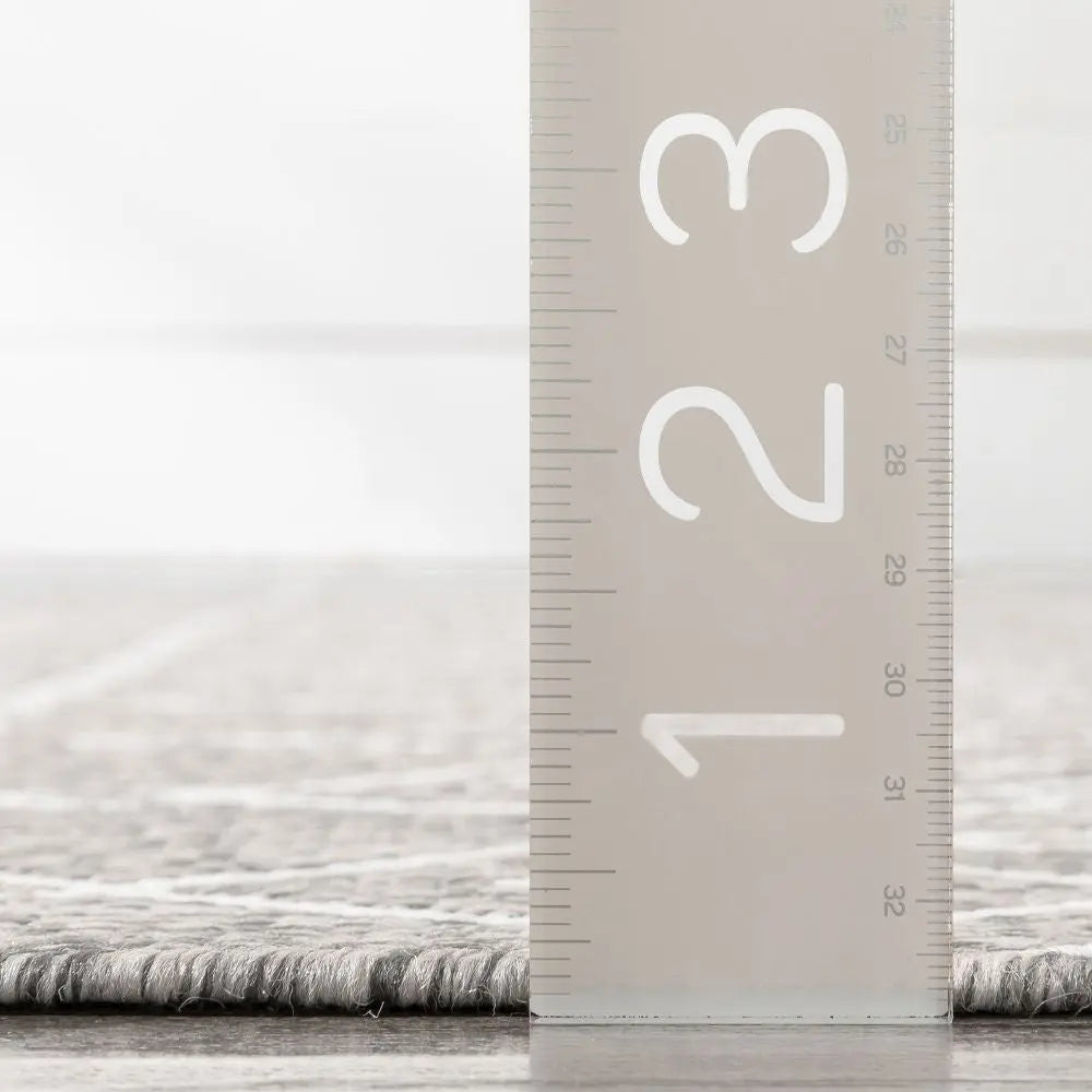 Nord Moroccan Tribal Indoor Outdoor Light Grey Flatweave Rug、mySite、gigharbornorthrealestate