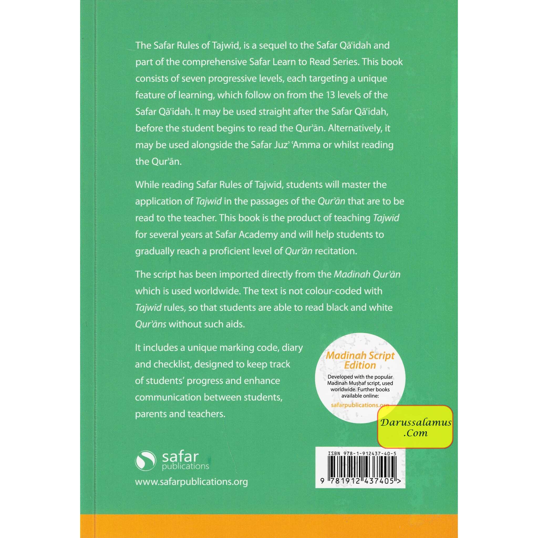 Rules Of Tajweed (Safar Learn To read Series) Madinah Script、mySite、topwebapps