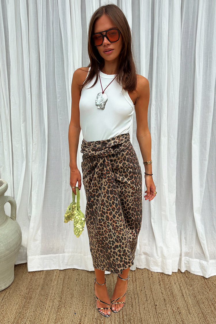 Leopard Lucia Denim Jaspre Skirt、mySite、solidvoid