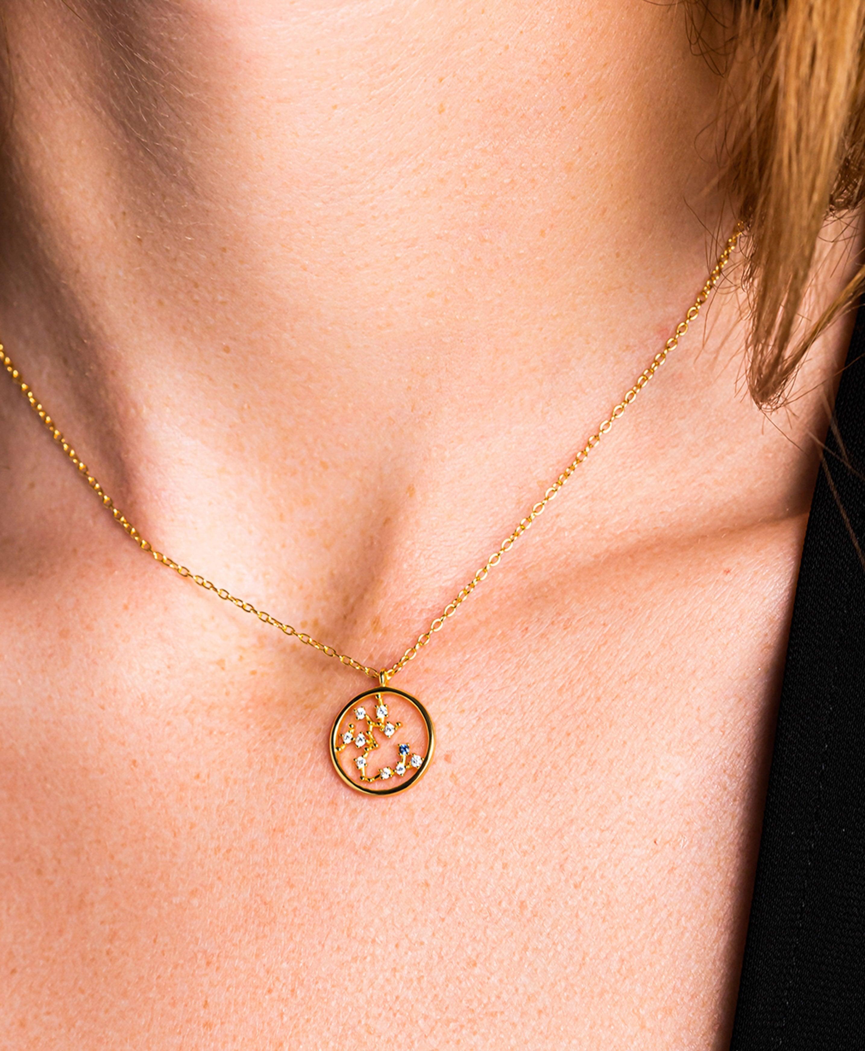  Zodiac Necklace Sagittarius 18ct Gold Plated
