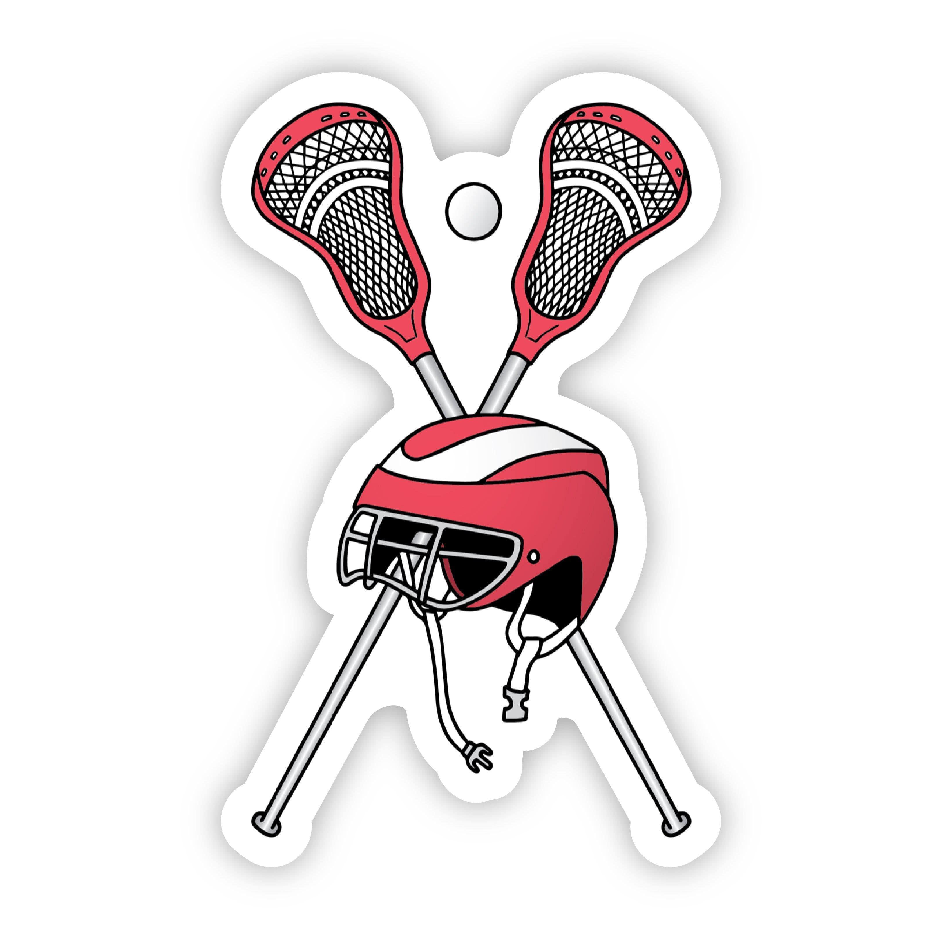  Red Lacrosse Sticker、mySite、elrpsem3k