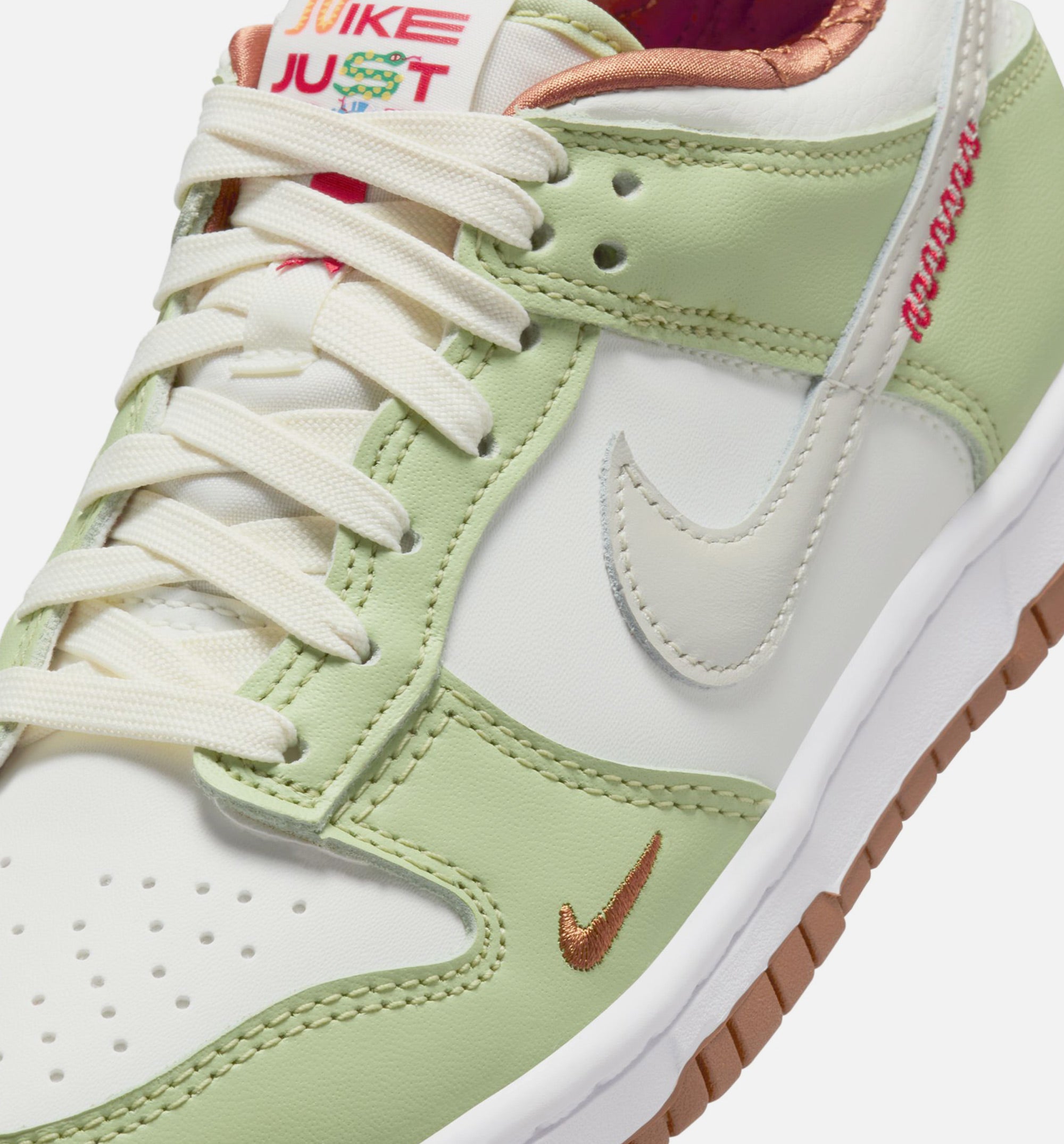 Dunk Low Grade School Lifestyle Shoe - Sail/Light Bone/White/Olive Aura、mySite、dreamappss