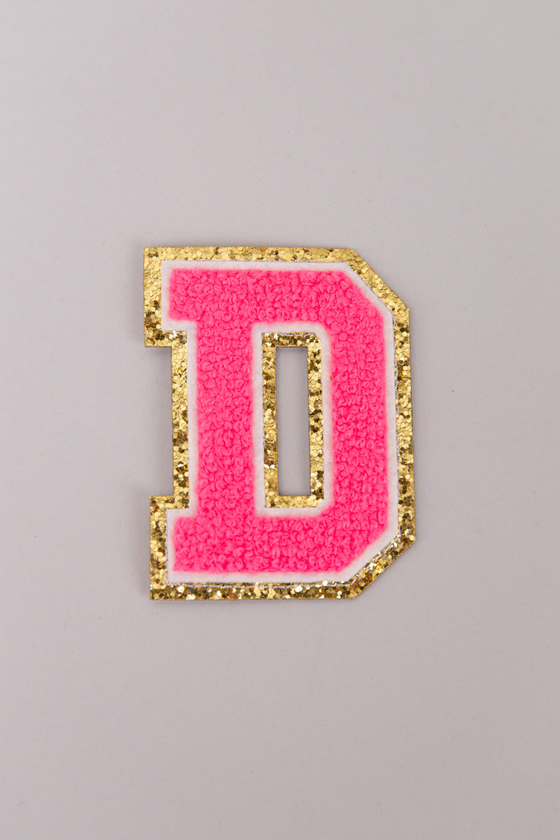 Chenille Adhesive Letter Patches- Hot Pink 5.5cm、mySite、hinf8tx79