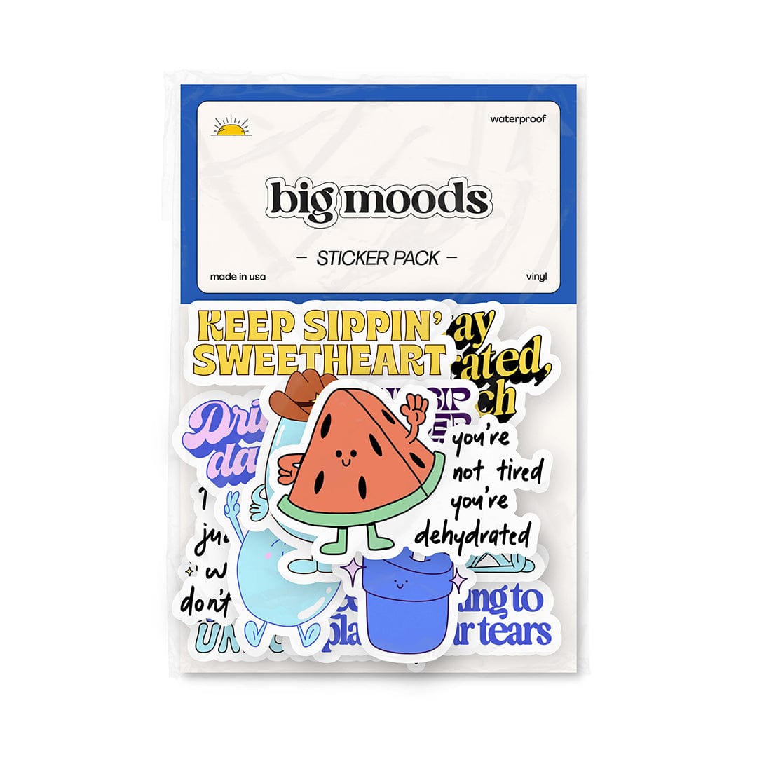  Stay Hydrated Characters Stickers 8 Pack、mySite、ghnorth