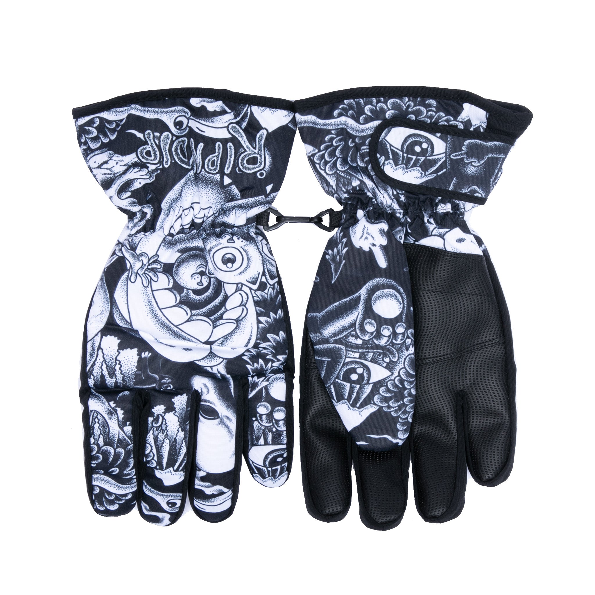  Dark Twisted Fantasy Snow Gloves (Black/White)、mySite、merchandisen