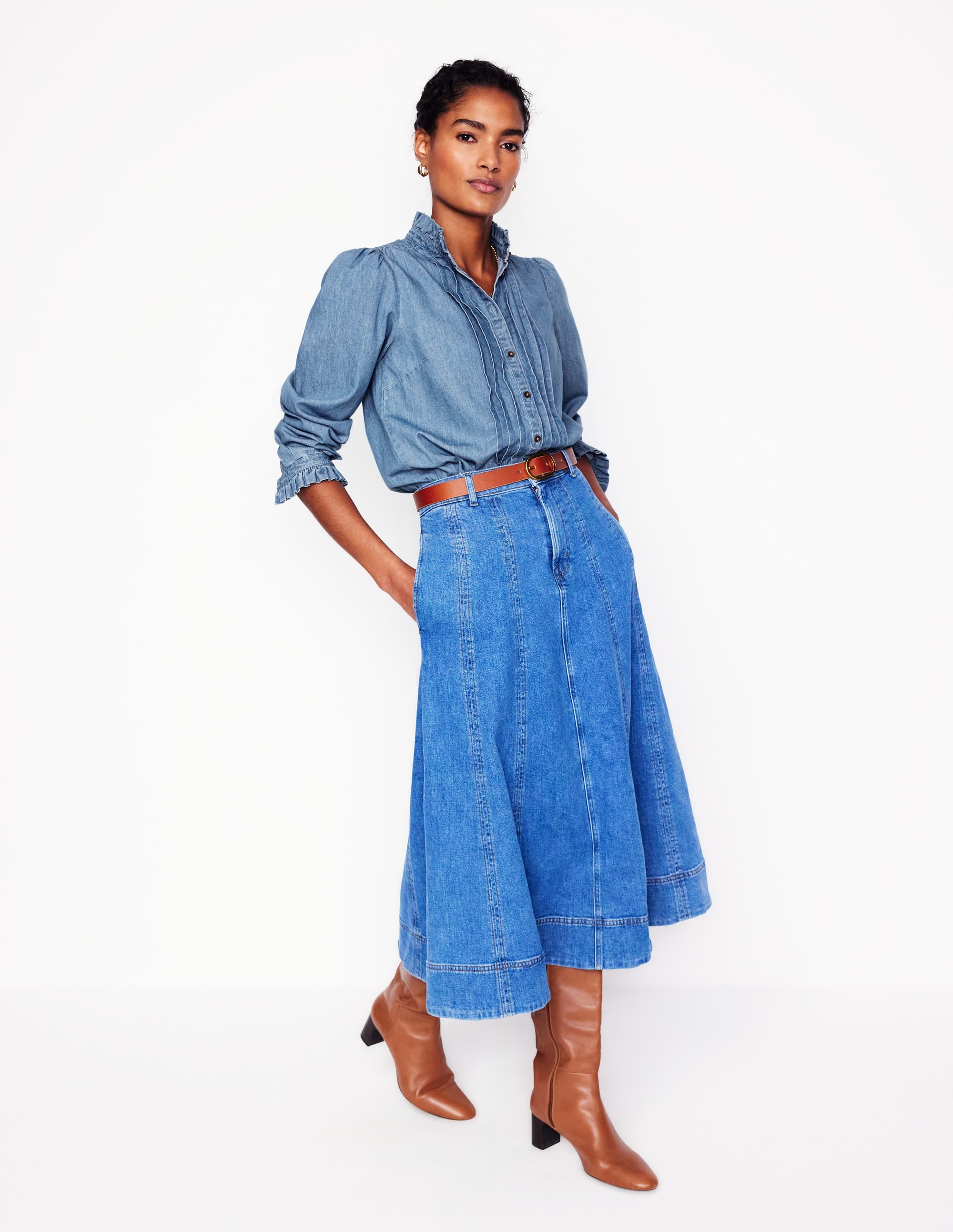  Felicity Denim Blouse-Light Authentic、mySite、ashleygrahame