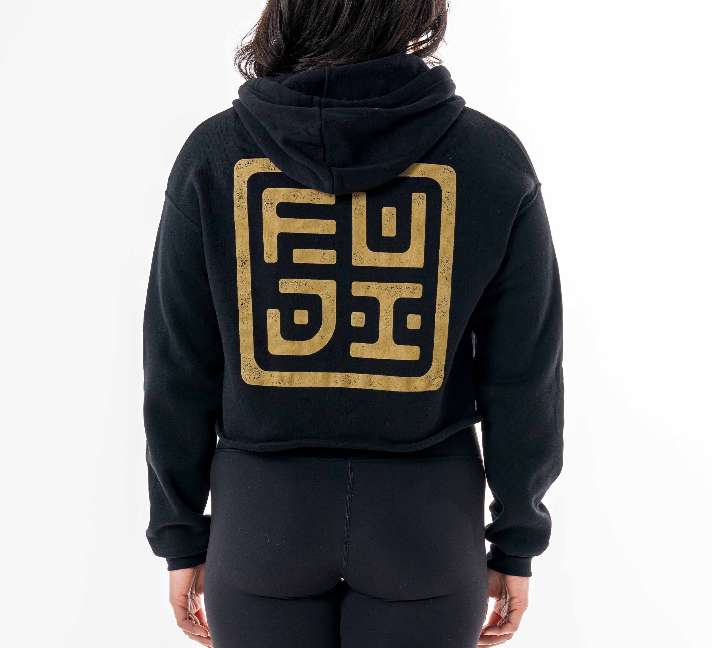 Womens Crop Hoodie Black、mySite、gigharbornorthrealestate