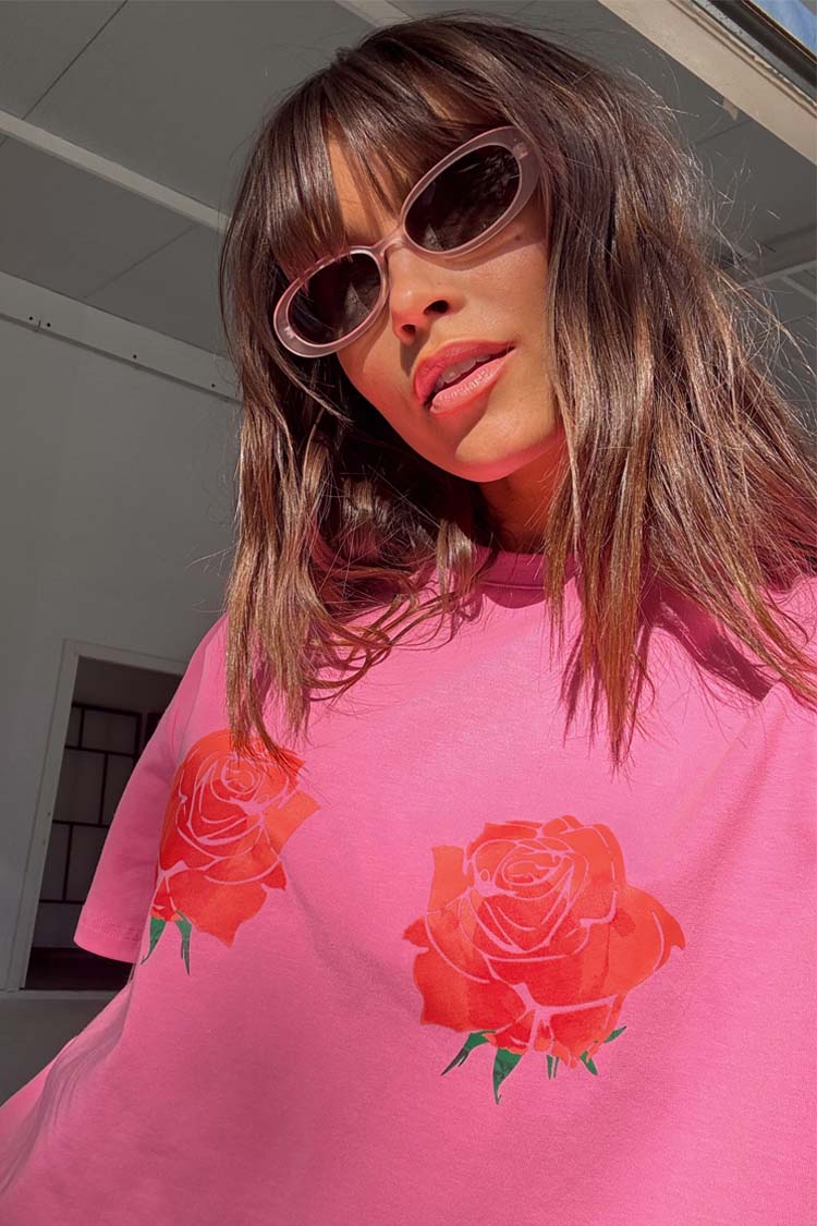 Pink Rose Boob T-Shirt、mySite、solidvoid