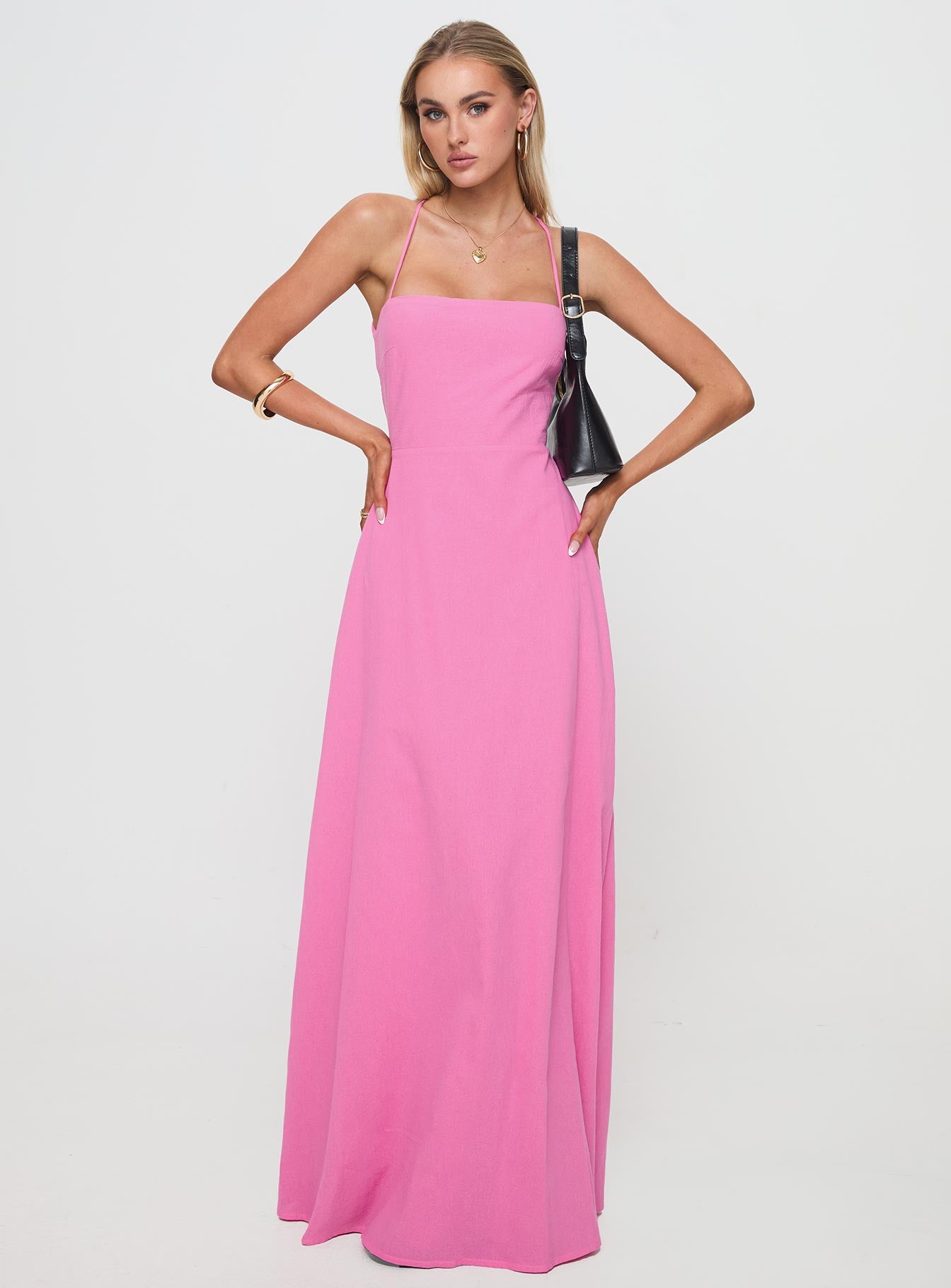 Clea Maxi Dress Pink、mySite、solidvoid