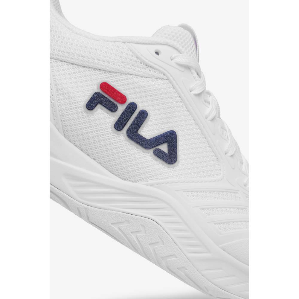 Fila Axilus 3 Women's Tennis Shoe (White/Navy)