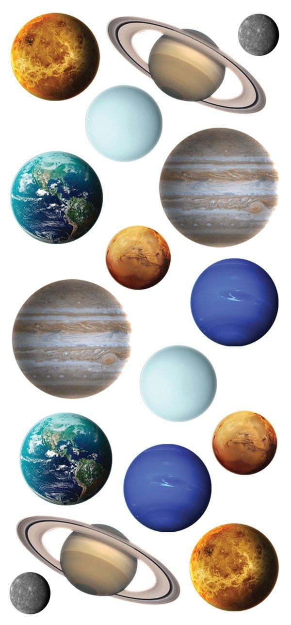  Puffy Stickers - Planets、mySite、ghnorth