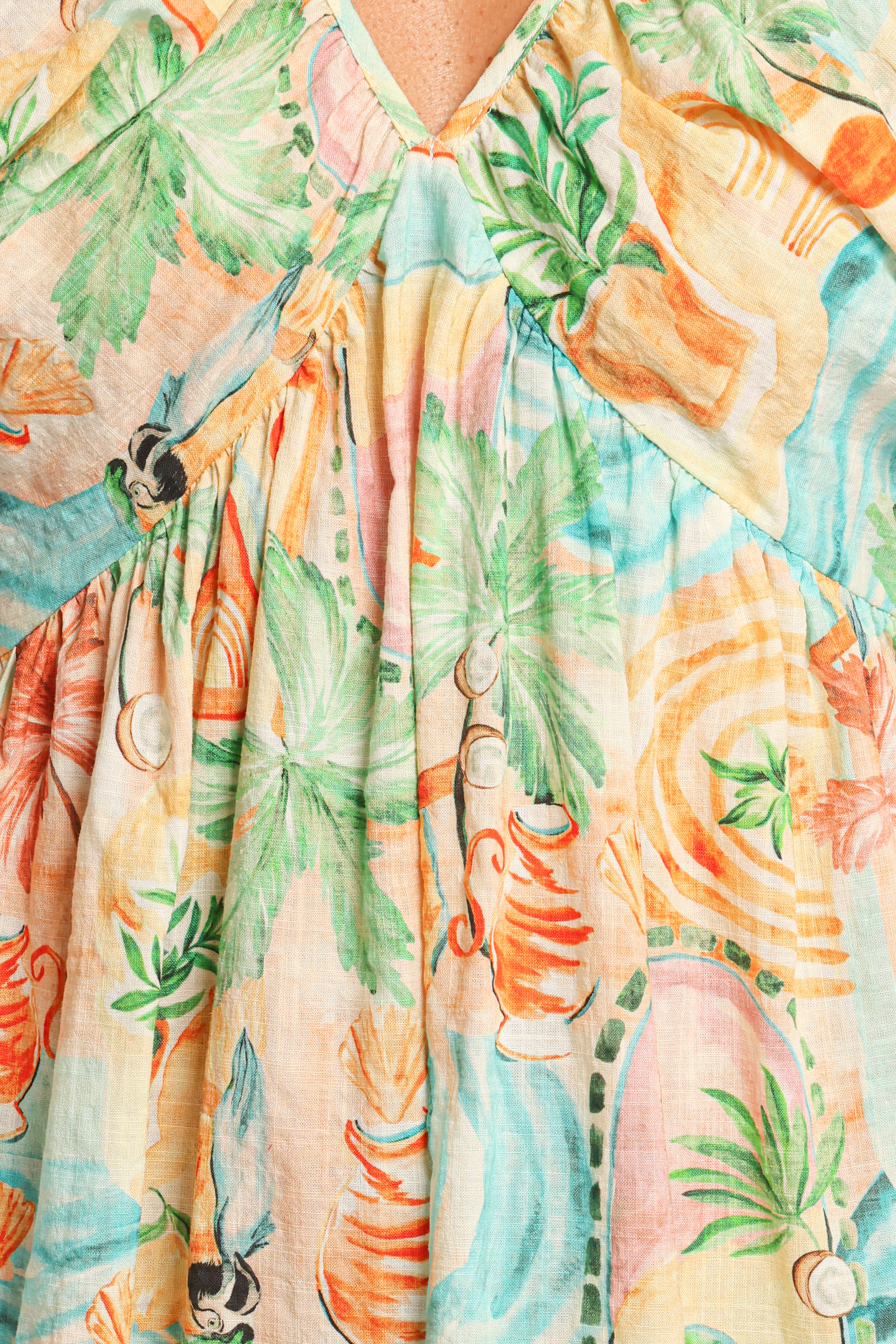  Cadhla Mini Dress - Golden Palm、mySite、sugarbowlscore